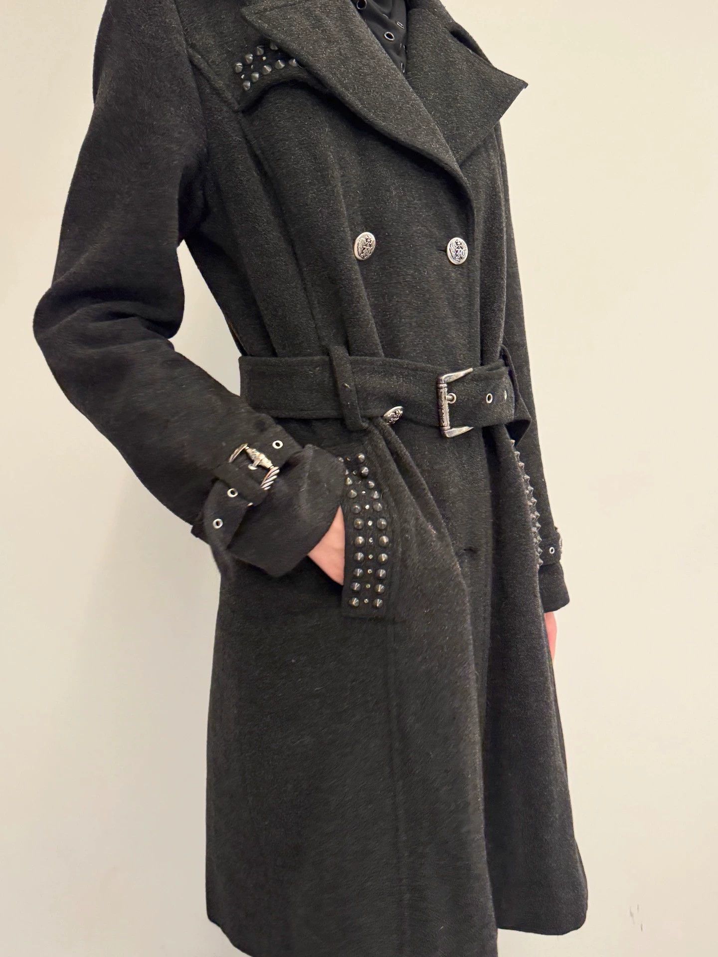 Other VintageBritishBrandWoolRivetedWaist-tiedCoatM Size M / US 6-8 / IT 42-44 - 7 Thumbnail