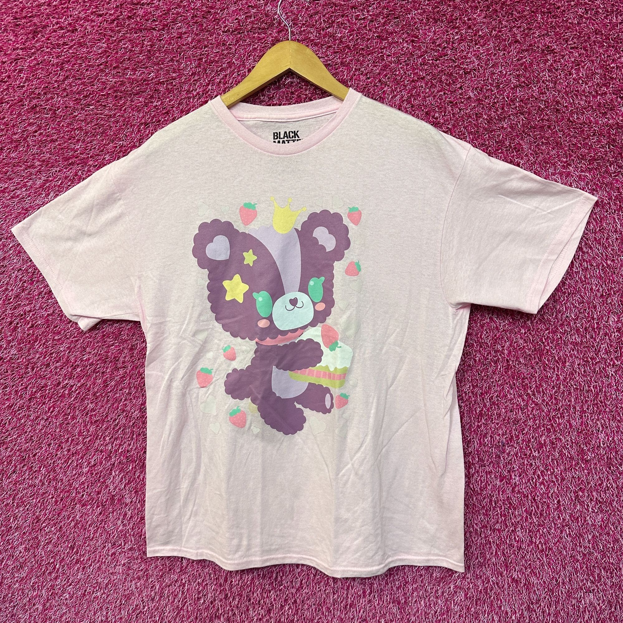 Other Kawaii Queen Teddy Strawberry Shortcake Black Matter Tee L Size L / US 10 / IT 46 - 1 Thumbnail