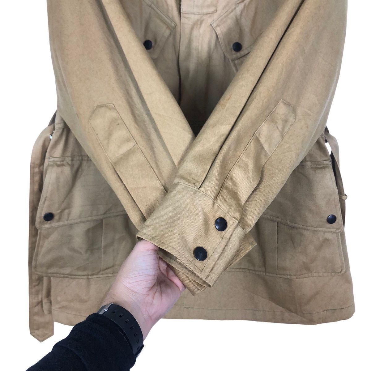 Japanese Brand Vintage Cargo Inspector Jacket Slant Pocket Military Nakata Size US L / EU 52-54 / 3 - 12 Thumbnail
