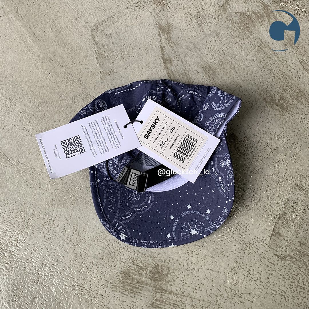 Other Saysky, Combat Cap in Blue Paisley Aop Size ONE SIZE - 5 Thumbnail