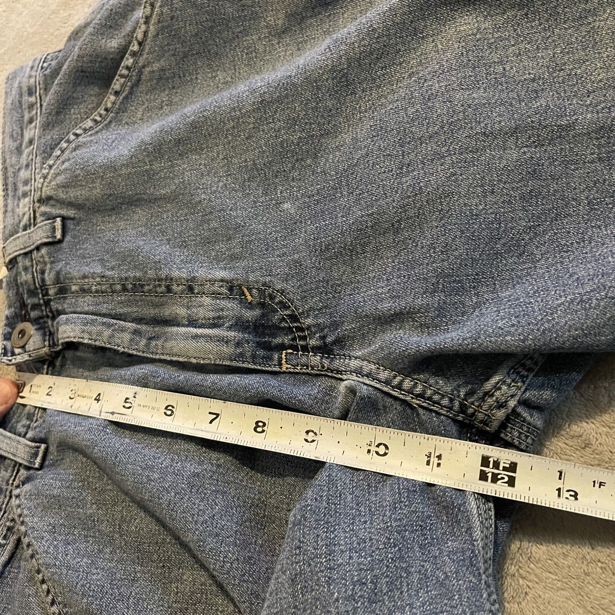 Other Vintage 90s Carpenter Denim Shorts Mens 31 Blue Medium Wash Size US 32 / EU 48 - 5 Thumbnail