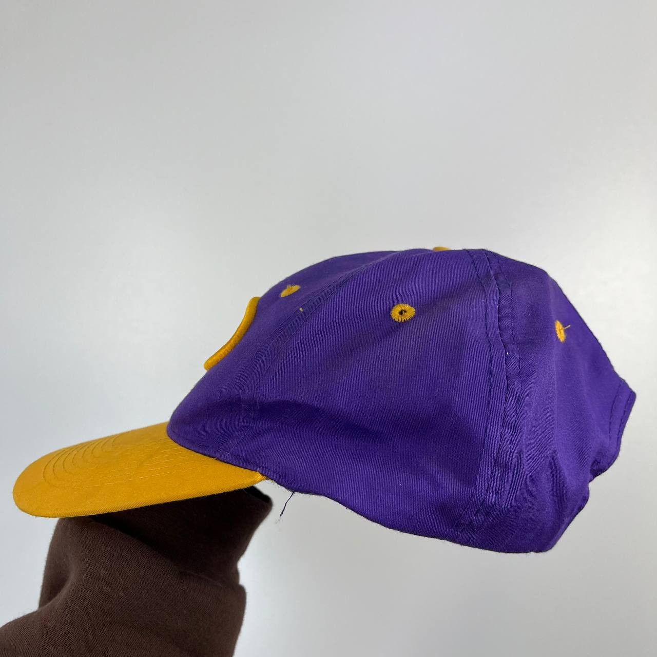 NBA Vintage Los Angeles Lakers NBA Snapback Cap Purple Yellow Size ONE SIZE - 5 Thumbnail