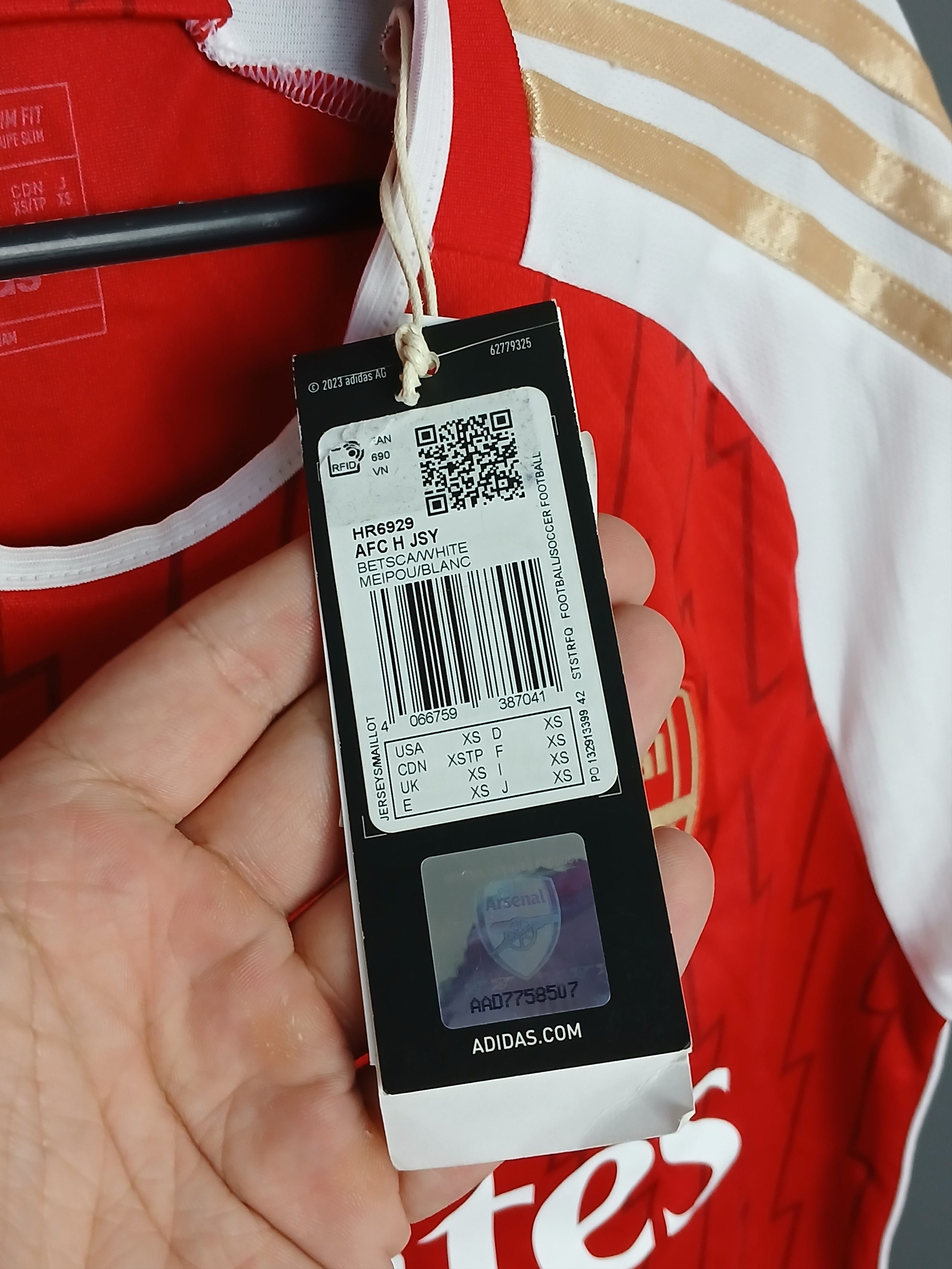 Adidas New Arsenal 23/24 Home Football Jersey T-Shirt Size US XS / EU 42 / 0 - 14 Thumbnail