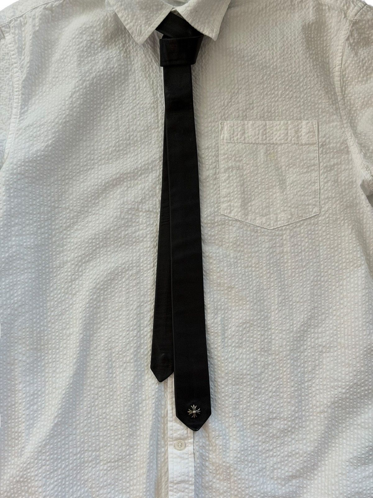 Chrome Hearts Chrome Hearts Leather Plus Cross Silver Neck Tie Size ONE SIZE - 2 Thumbnail