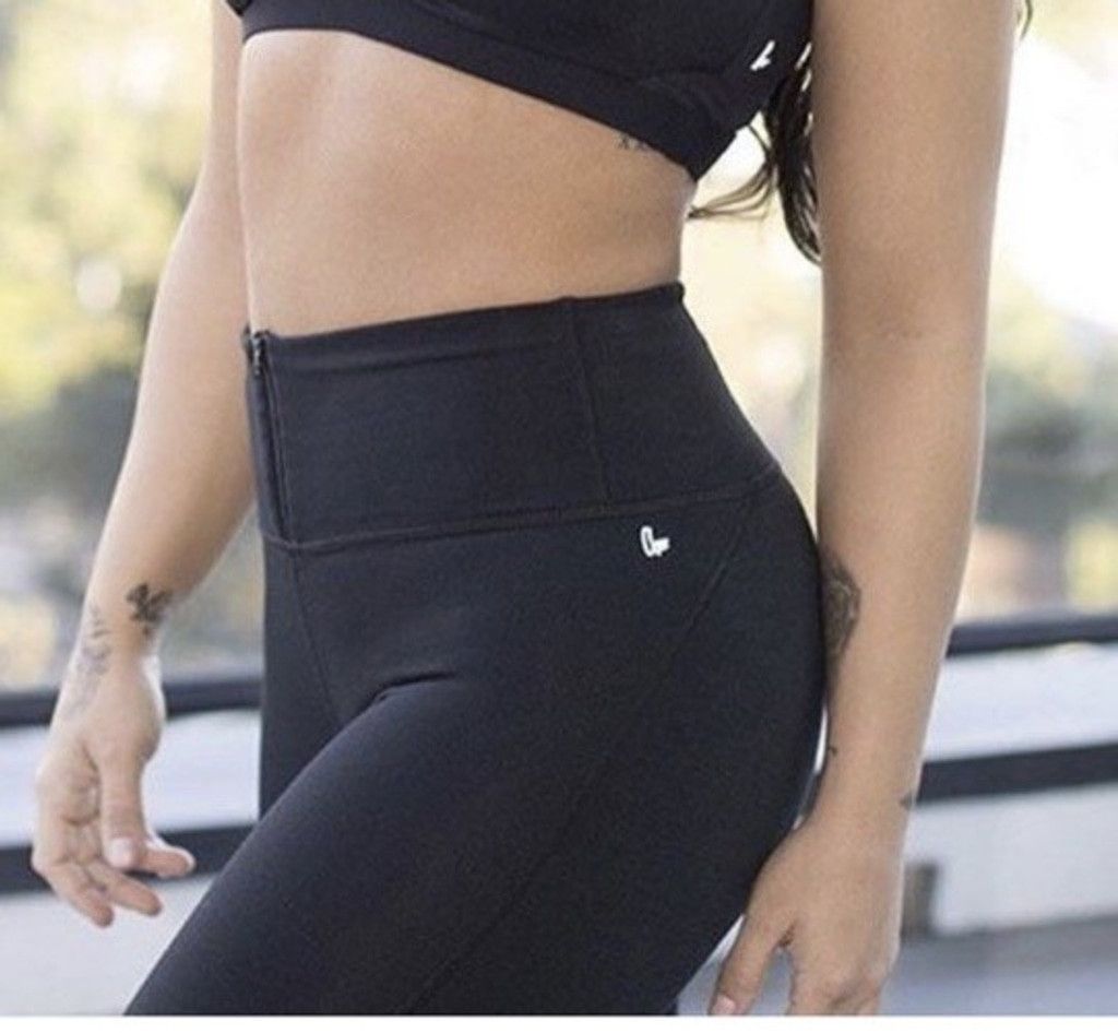Fabletics FABLETICS + DEMI LOVATO LEGGING 26” BLACK ZIP FRONT SIZE XS Size 26" / US 2 / IT 38 - 7 Thumbnail