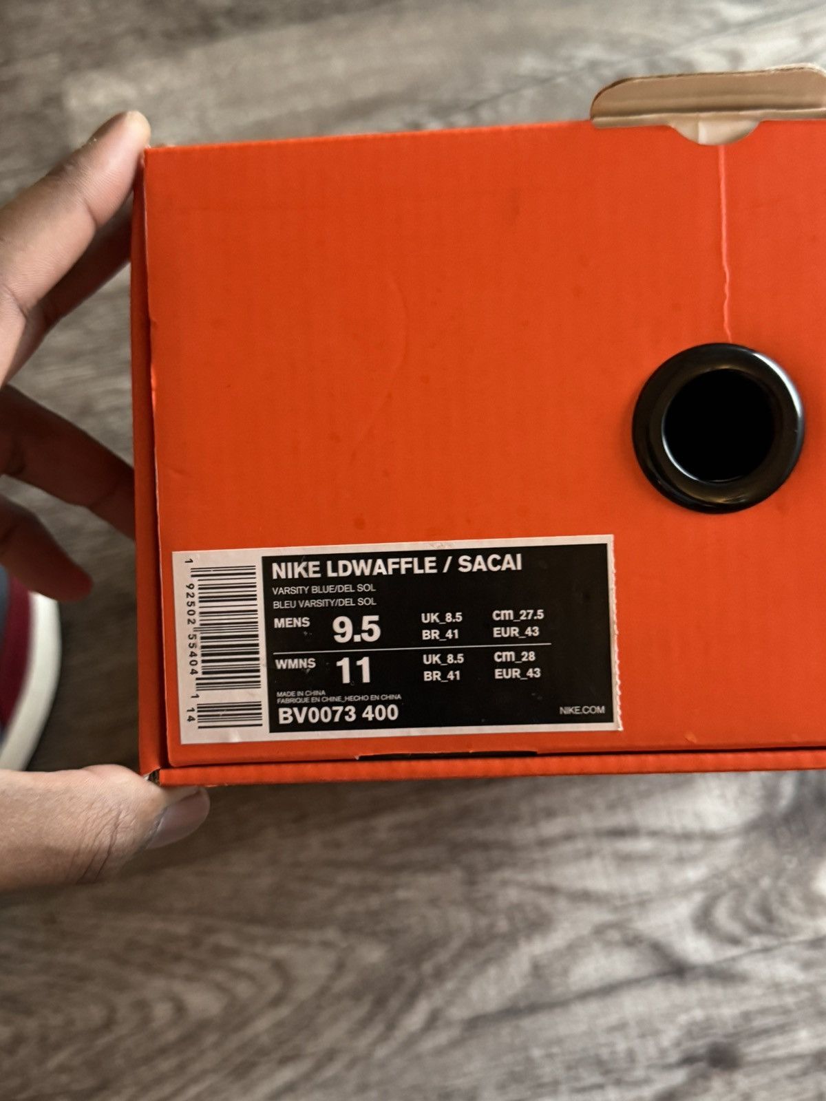 Nike Nike x sacai LDWaffle Varsity Blue Size US 9.5 / EU 42-43 - 7 Thumbnail