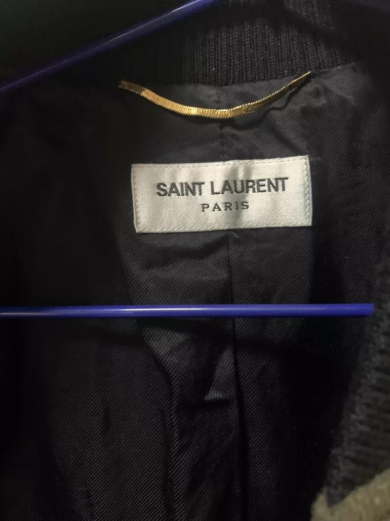 Saint Laurent Paris Saint Laurent Paris Classic dark green baseball jacket-2506 Size US XS / EU 42 / 0 - 3 Thumbnail