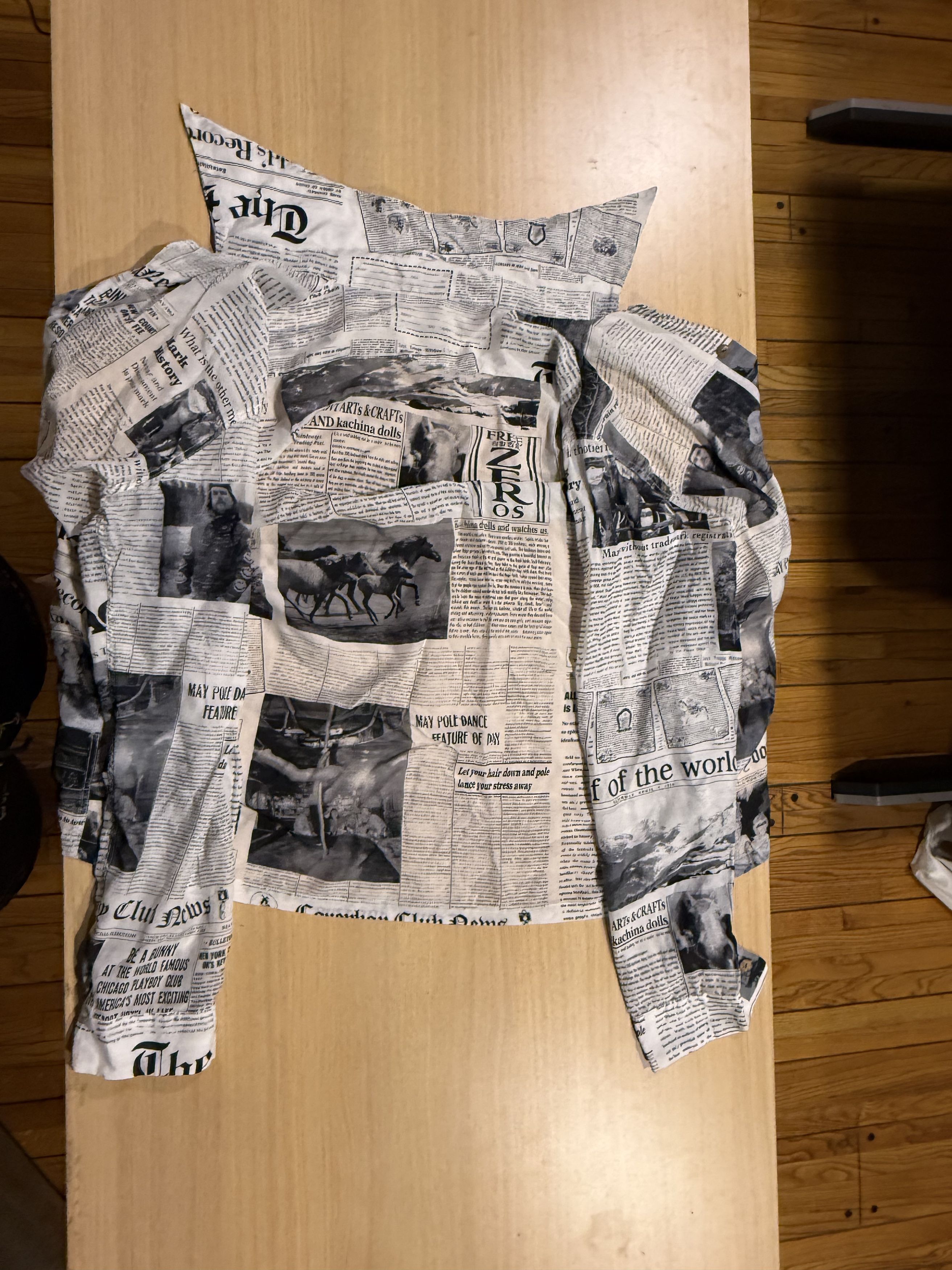 Kapital KAPITAL Silk-Rayon Pueblo Newspaper Aloha Shirt new Size US L / EU 52-54 / 3 - 5 Thumbnail