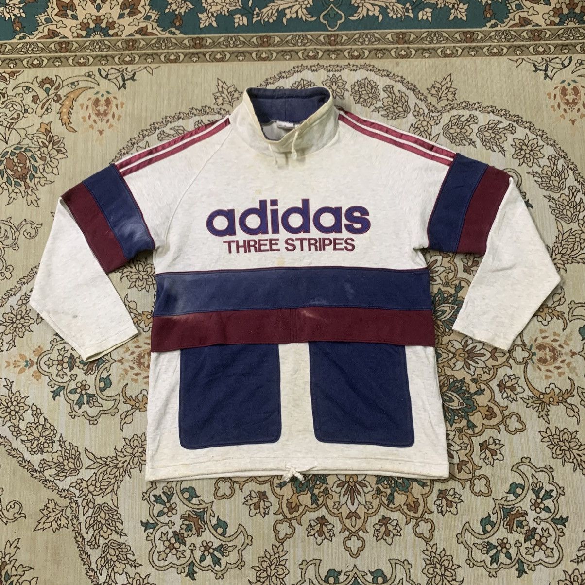 Adidas VINTAGE ADIDAS SWEATSHIRTS 90s BIG LOGO Size US M / EU 48-50 / 2 - 2 Thumbnail