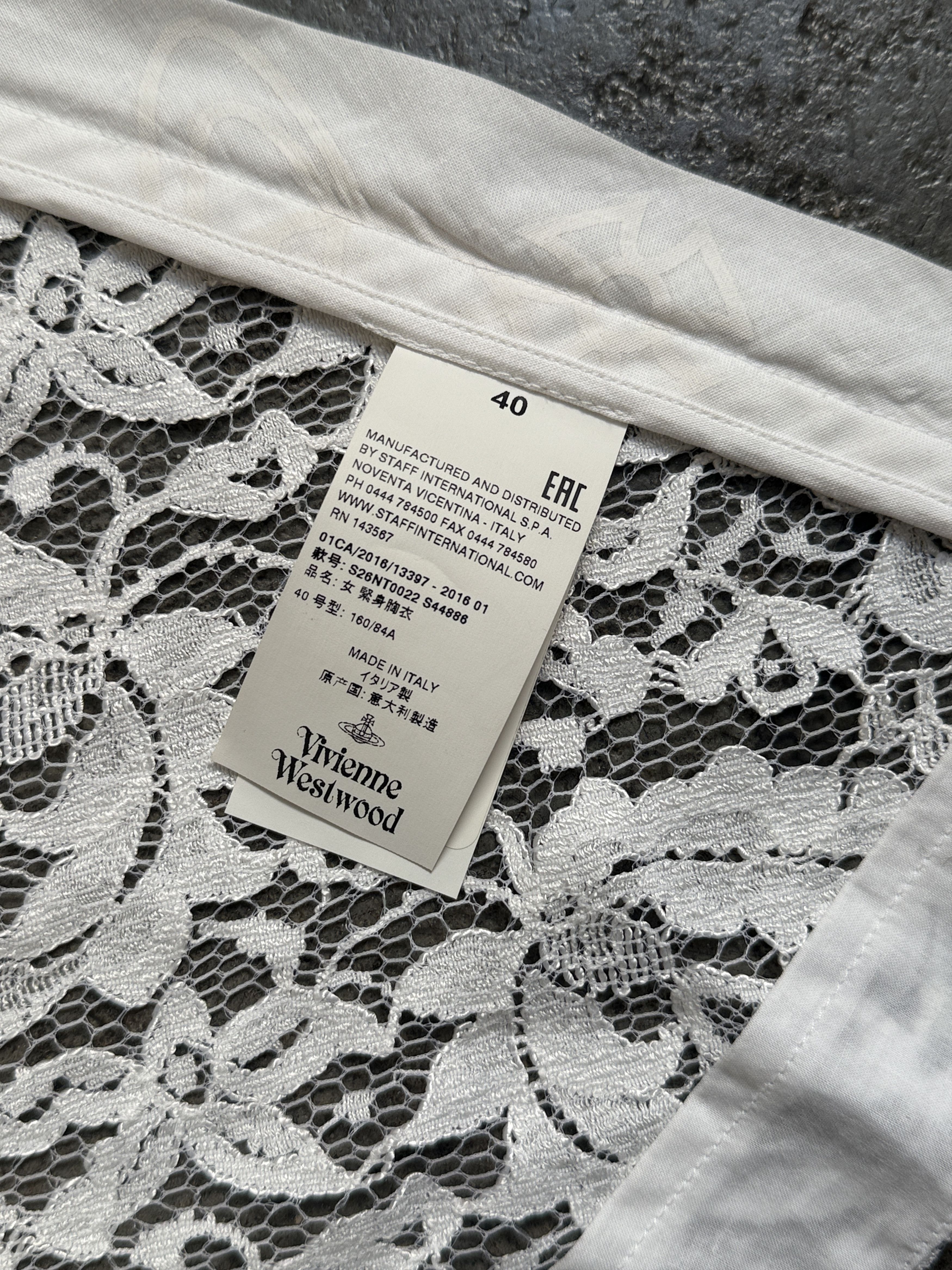 Vivienne Westwood Red Label INSANE S/S 2016 Lotus Flower Lace Corset Size S / US 4 / IT 40 - 12 Thumbnail