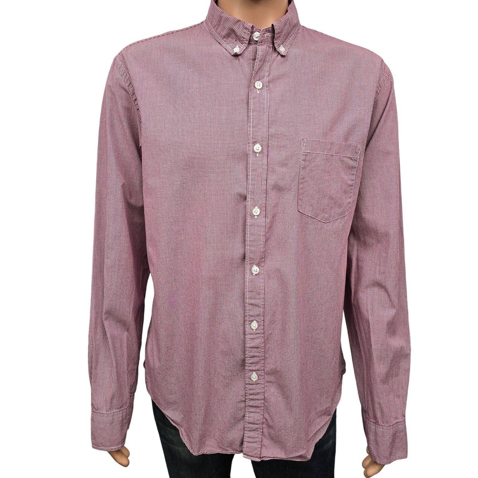 J.Crew J. Crew Shirt Men XL Micro / Mini Gingham Check Button down Size US XL / EU 56 / 4 - 3 Thumbnail