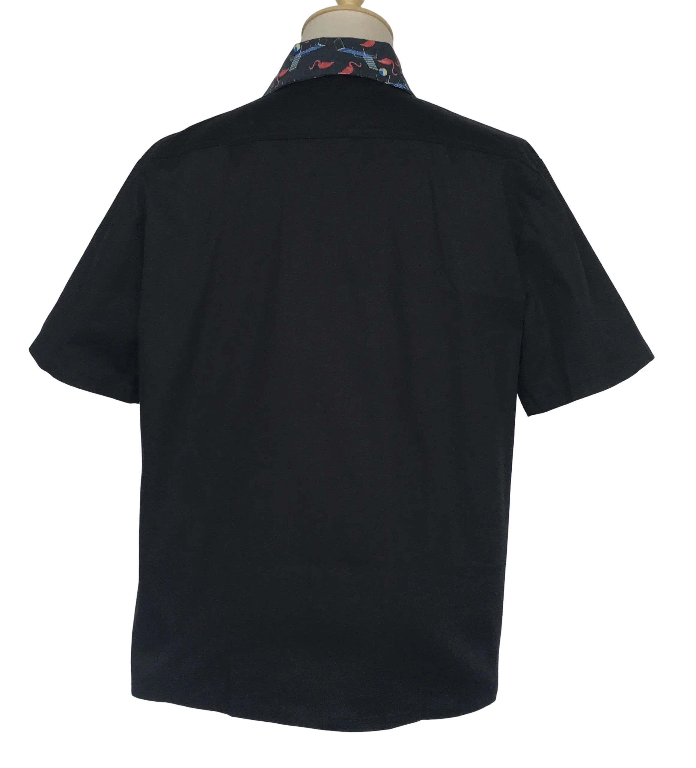 Other Men shirt short sleeves flamingo pattern casual tops Size US L / EU 52-54 / 3 - 3 Thumbnail
