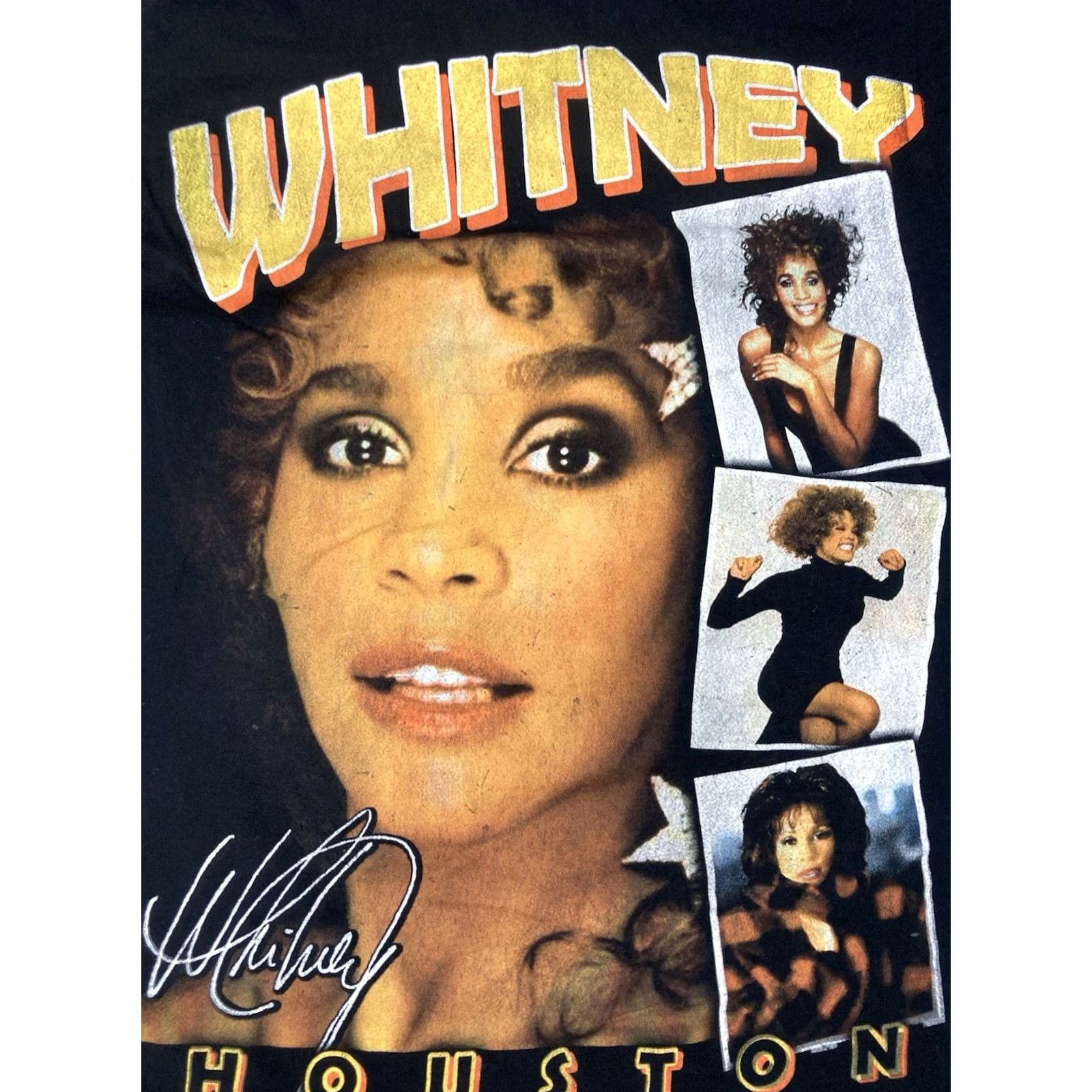 Vintage Whitney Houston T-Shirt Women Small Black Short Sleeve Music Size S / US 4 / IT 40 - 2 Thumbnail