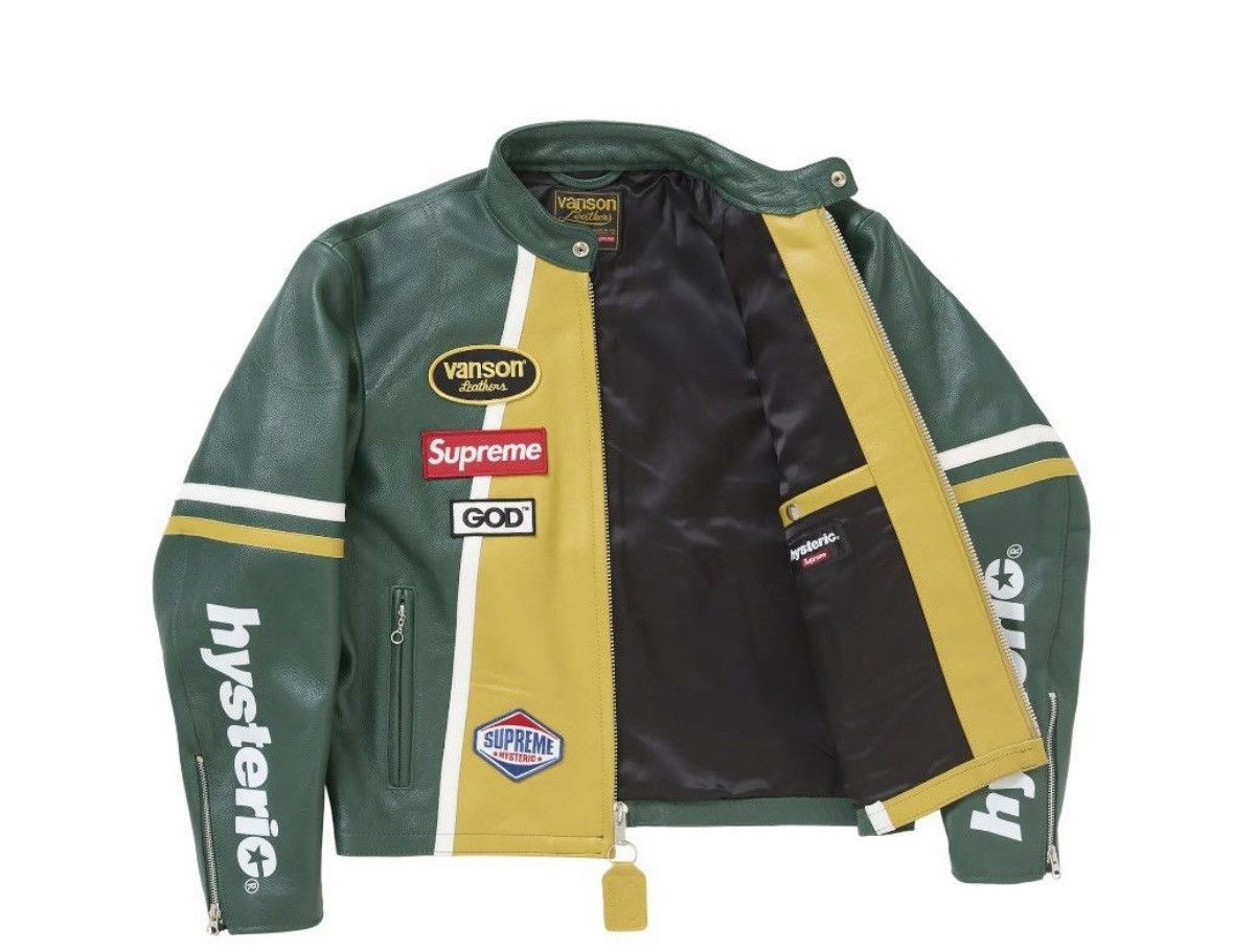 Hysteric Glamour × Supreme × Vanson Leathers Supreme X Vanson leathers X Hysteric Glamour leather jacket Size US L / EU 52-54 / 3 - 2 Thumbnail