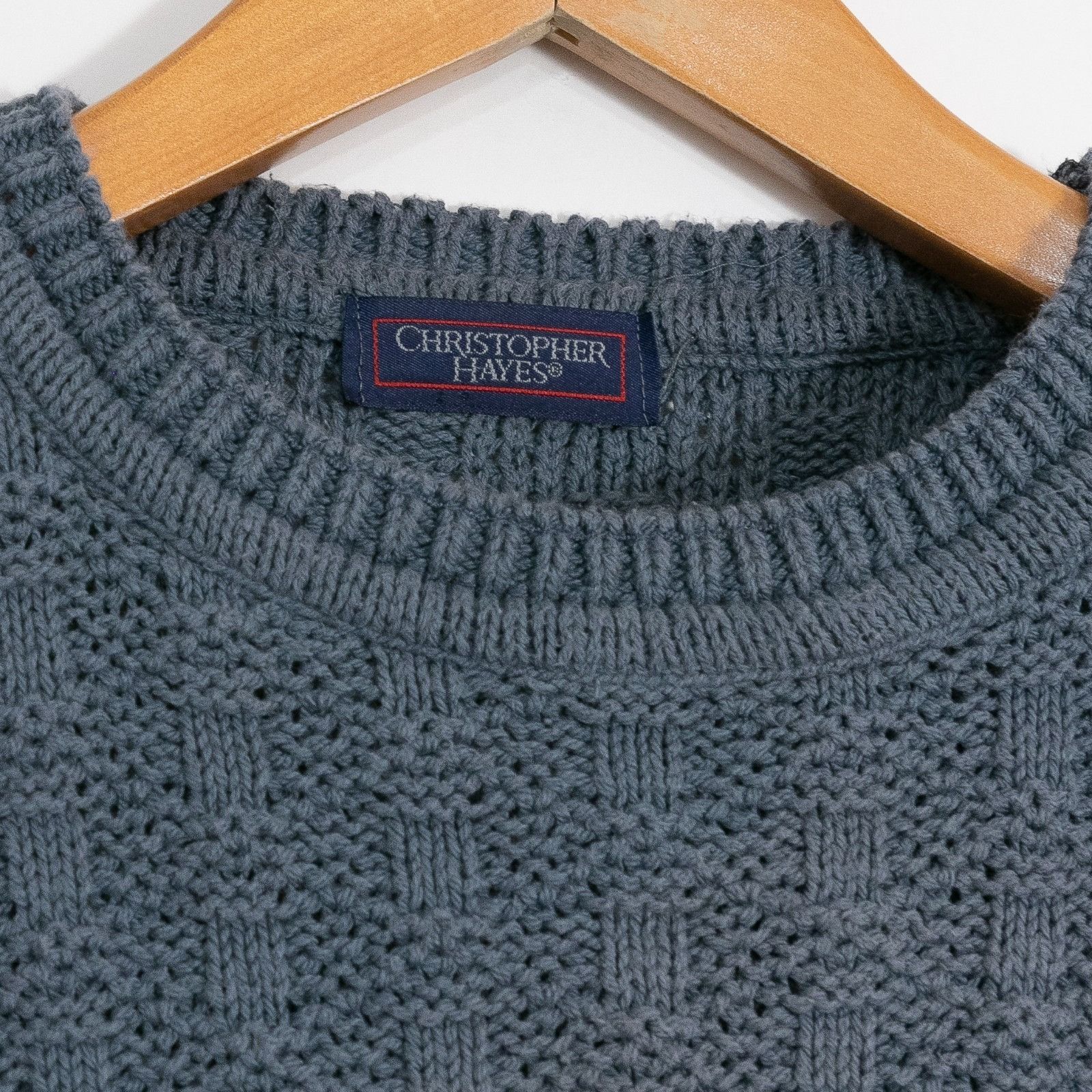 Vintage Vintage Christopher Hayes Cotton Knit Sweater Medium Faded Size US M / EU 48-50 / 2 - 4 Thumbnail