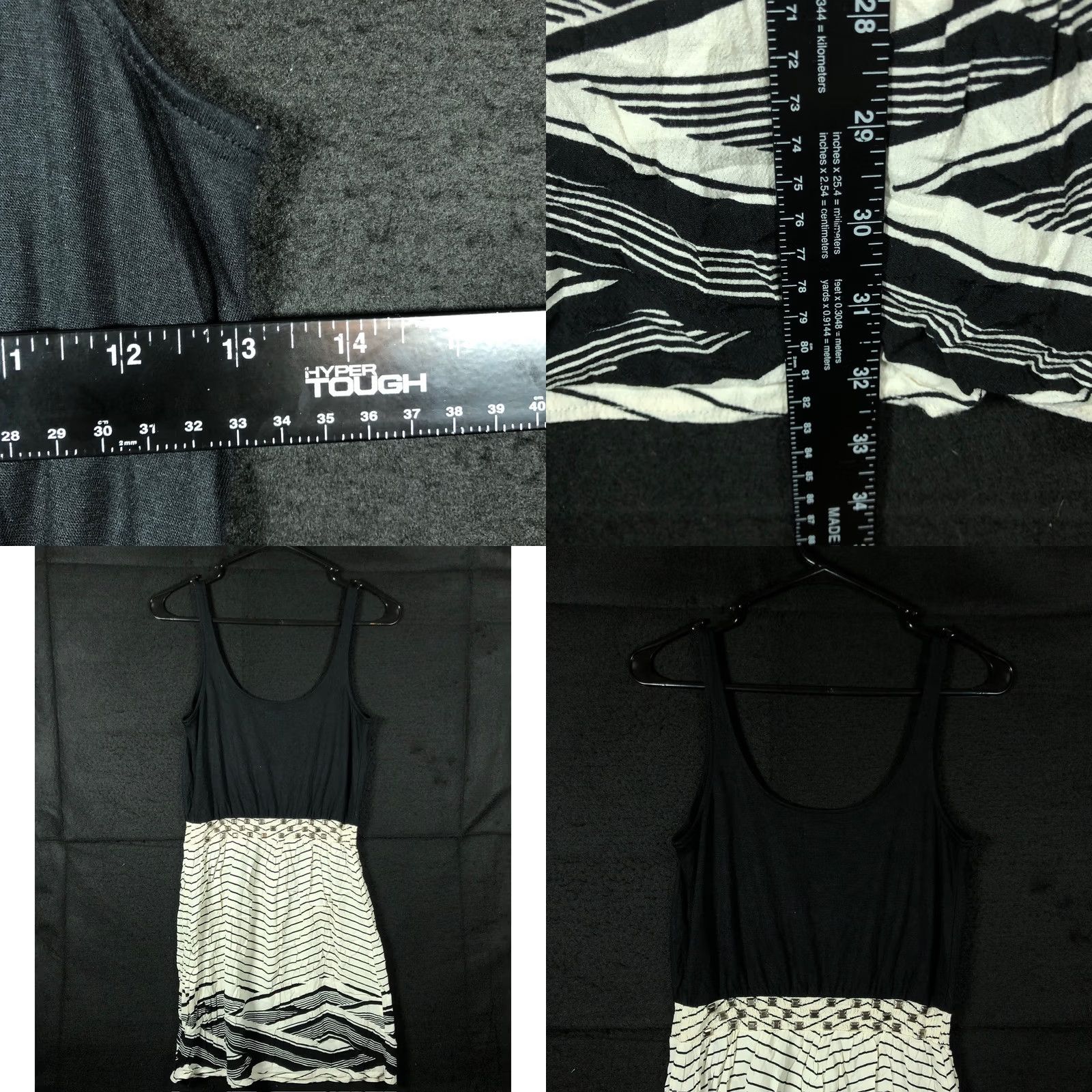 Anthropologie Silence + Noise Womens Dress Geometric Sleeveless Black White Midi Small Enjoy Casual Party/Cocktail Travel Womens Size S / US 4 / IT 40 - 8 Thumbnail