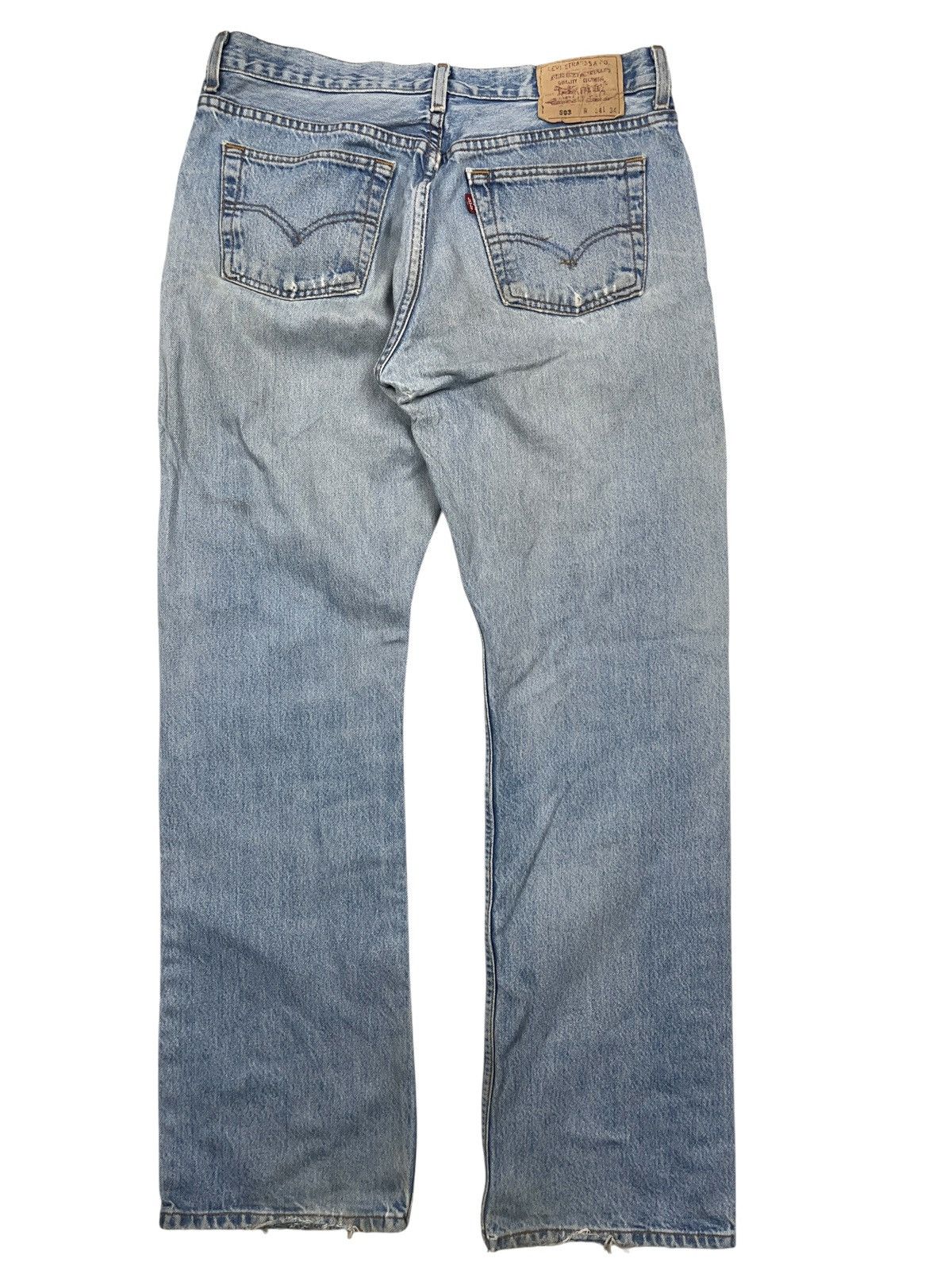 Levi's × Vintage Vintage Levi’s 503 Distressed Jeans 34x34 Size US 34 / EU 50 - 2 Thumbnail