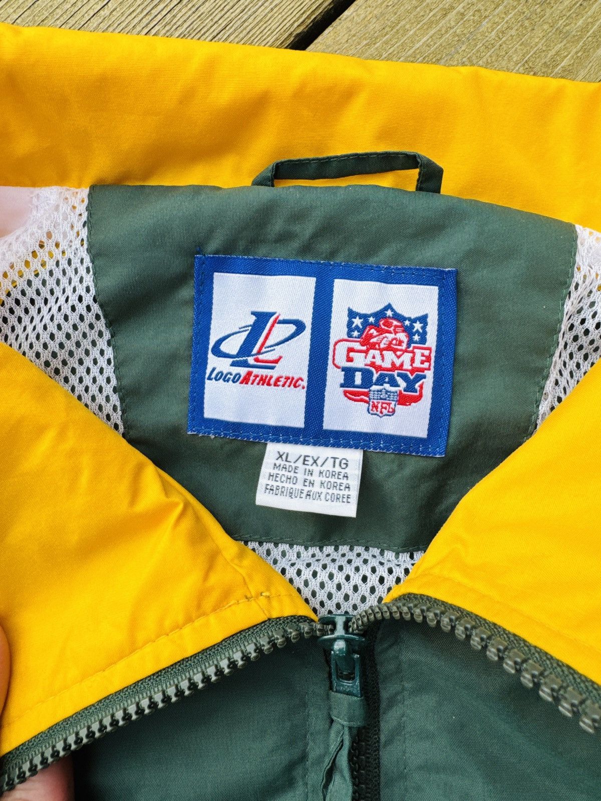 Logo Athletic Vintage 90s Green Bay Packers Logo Athletic Windbreaker Size US XL / EU 56 / 4 - 6 Thumbnail