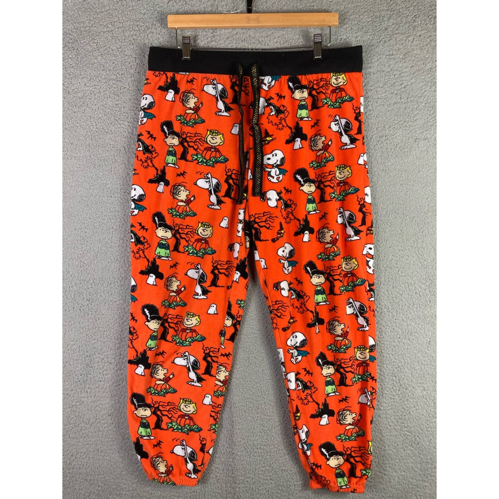 Peanuts Halloween Pajama Pants Peanuts Snoopy Womens Size L Grailed