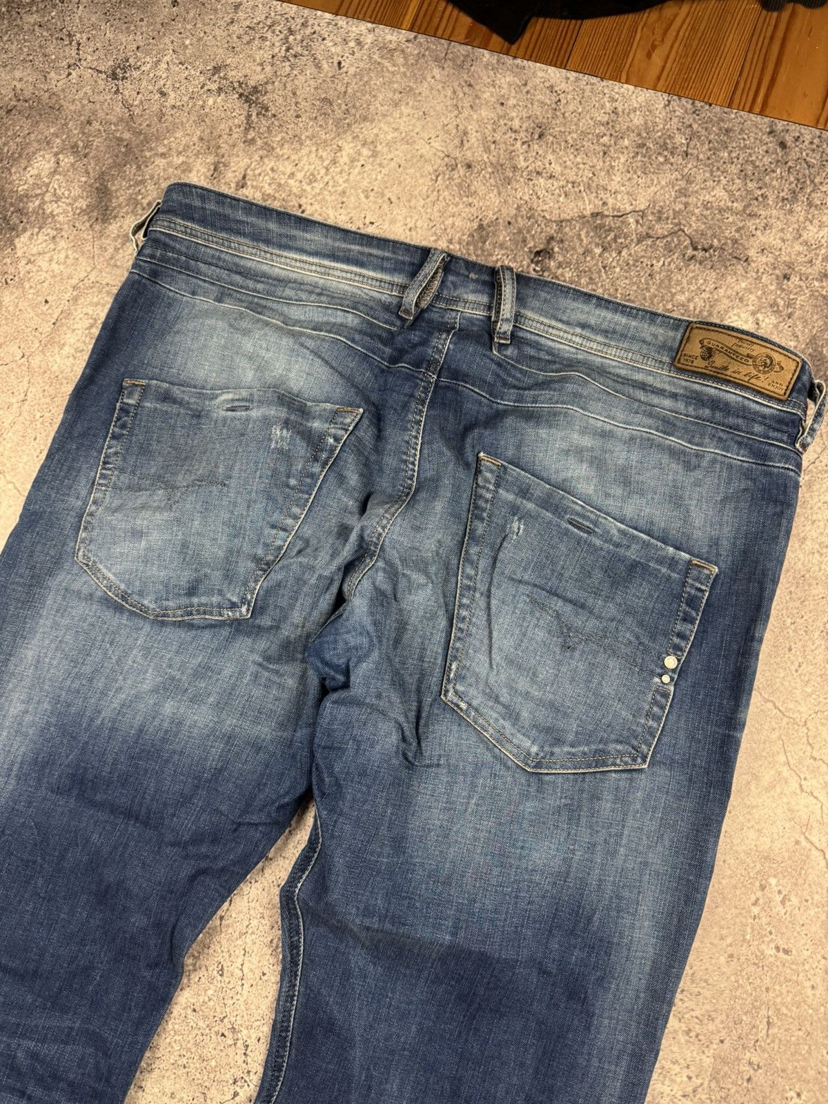 Diesel RARE Diesel Belther VINTAGE Denim Y2K Distressed Jeans Pants Size US 38 / EU 54 - 2 Thumbnail