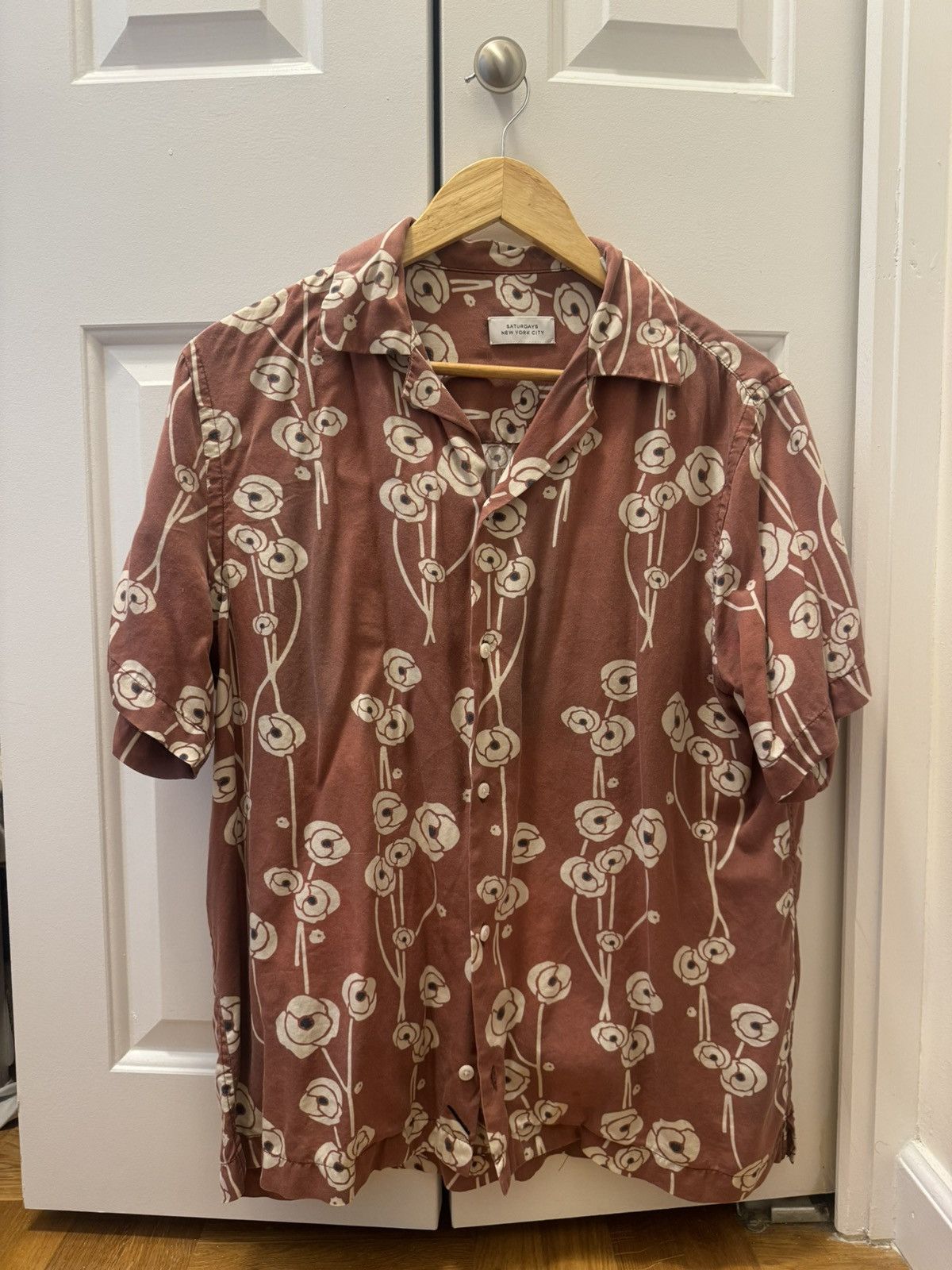 Saturdays NYC Crosby Shirt Medium - Floral Print, Camp Collar Size US M / EU 48-50 / 2 - 1 Thumbnail