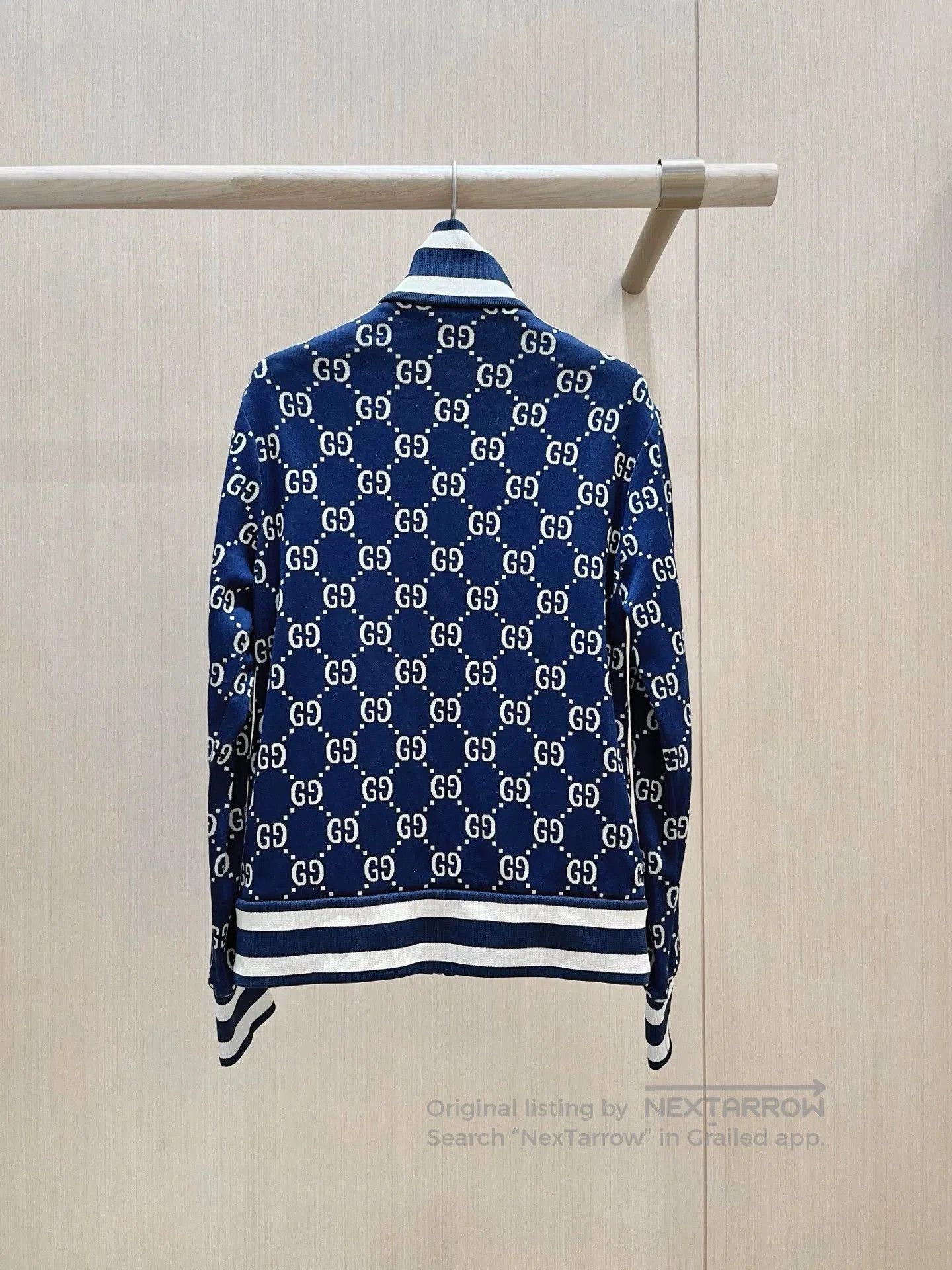 Gucci Blue GG Pattern Zip-Up Light Jacket XS. Size US XS / EU 42 / 0 - 2 Thumbnail