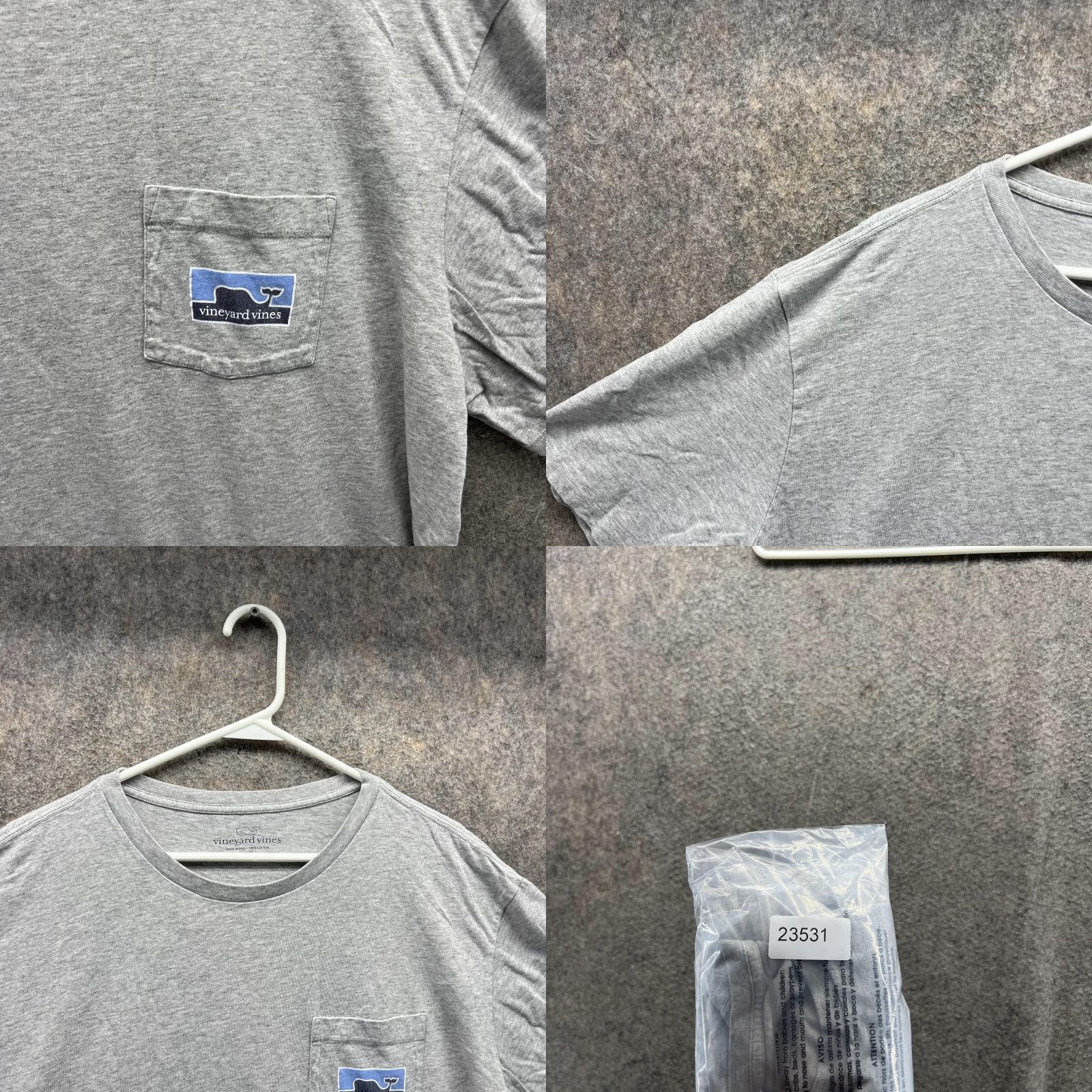 Vineyard Vines Vineyard Vines Shirt Men XXL Blue Gray Short Sleeve Crew Neck Cotton Whale Print T-Shirt Size US XXL / EU 58 / 5 - 8 Thumbnail