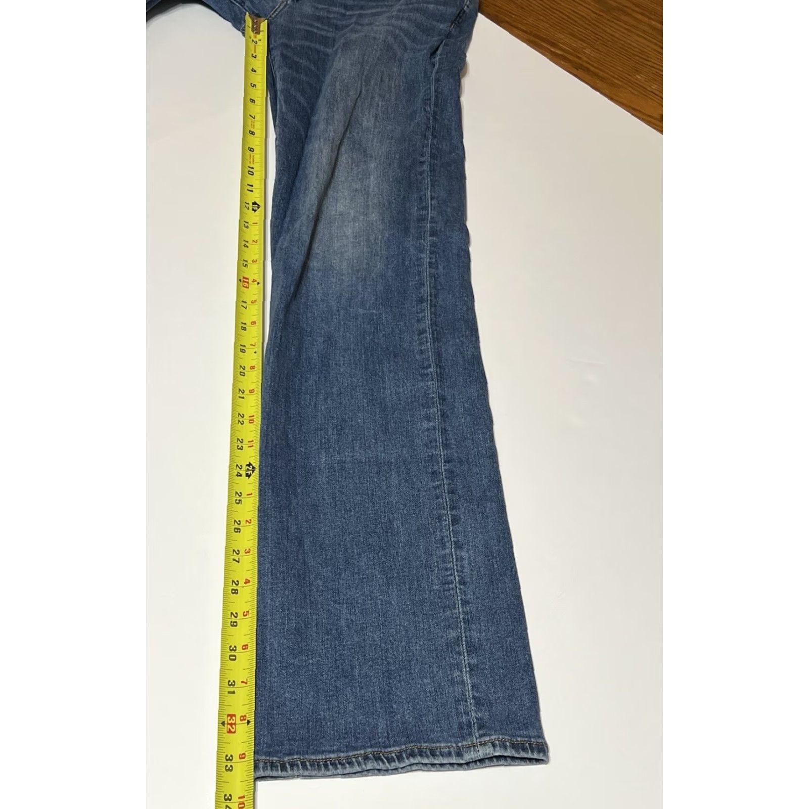 American Eagle Outfitters American Eagle Outfitters Original Boot Jeans Mens 32x36 Blue Denim Bootcut 5-Pocket Mid Rise Regular Size 32 Casual Fit USA Theme Size US 32 / EU 48 - 5 Thumbnail