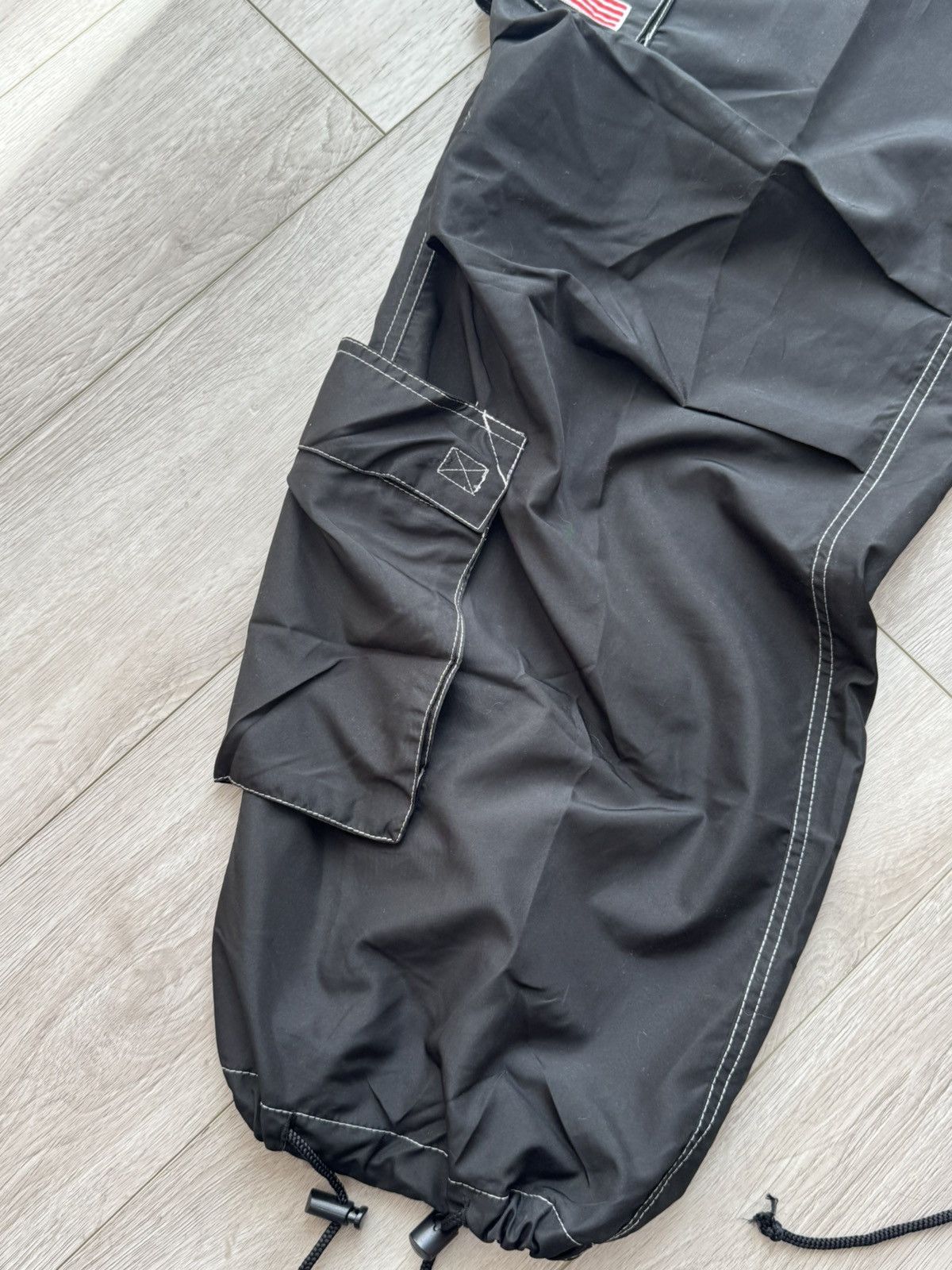 Japanese Brand Vintage UFO Bondage Parachute Black Cargo Pants Size US 32 / EU 48 - 5 Thumbnail