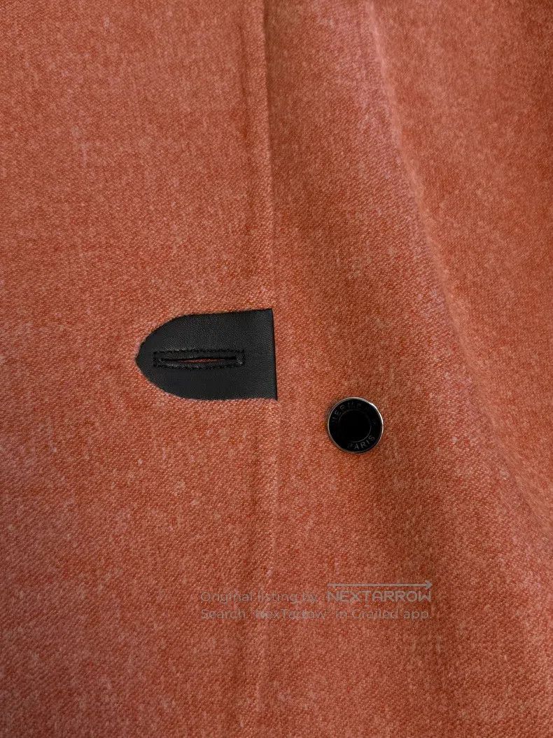 Hermes Hermes Light orange short overcoat Size XS / US 0-2 / IT 36-38 - 2 Thumbnail