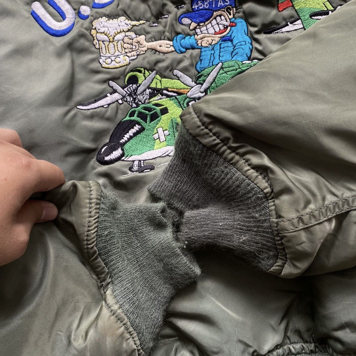 Alpha Industries Vintage Alpha Industries U.S Air Force Bomber Jacket MA-1 Size US M / EU 48-50 / 2 - 5 Thumbnail