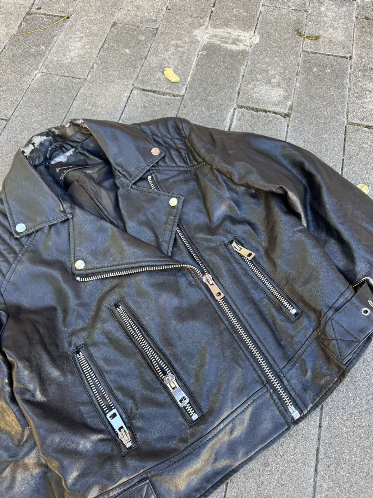 Japanese Brand 00s Japanese Y2k Biker Distressed Jacket If9was6 LGB Style Size L / US 10 / IT 46 - 6 Thumbnail