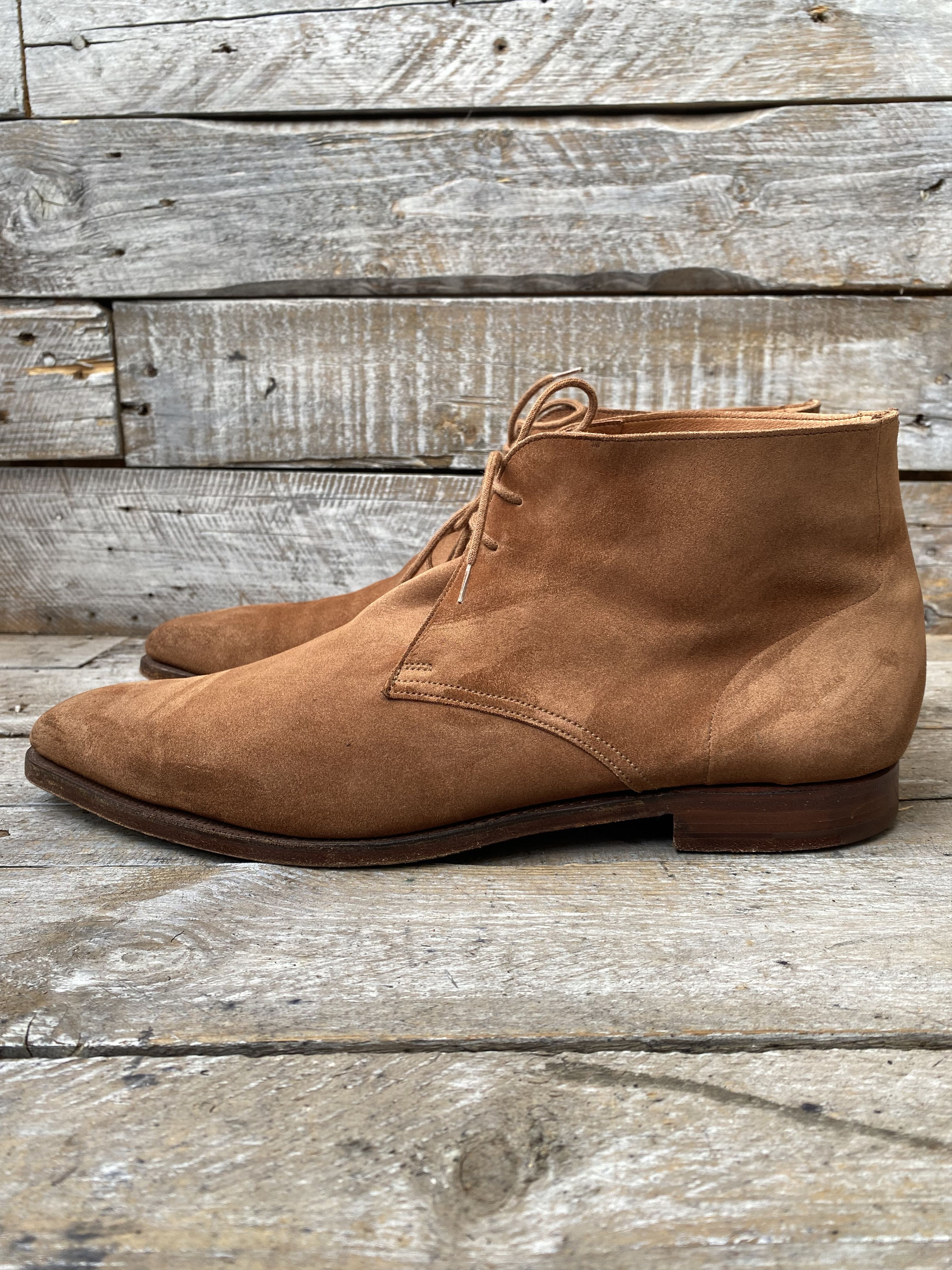 Crockett & Jones Crockett and jones chukka brown suede leather boots uk10E Size US 11 / EU 44 - 5 Thumbnail