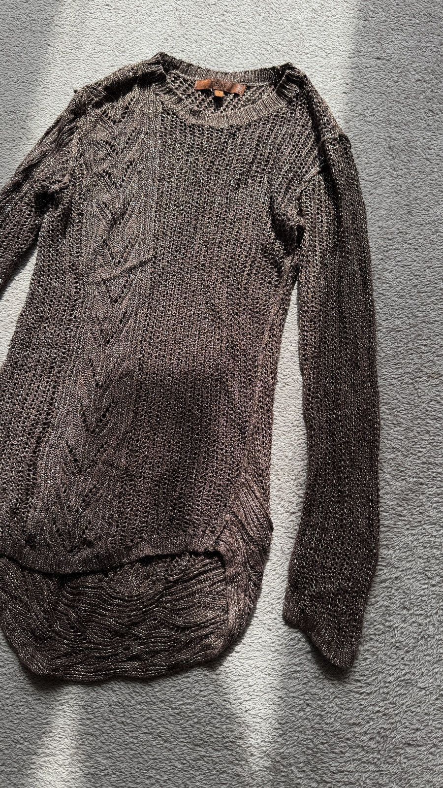 Le Grande Bleu (L.G.B.) Metallic Margiela Rick Owens Yohji LGB Vibe Mesh LongSleeve Size M / US 6-8 / IT 42-44 - 3 Thumbnail