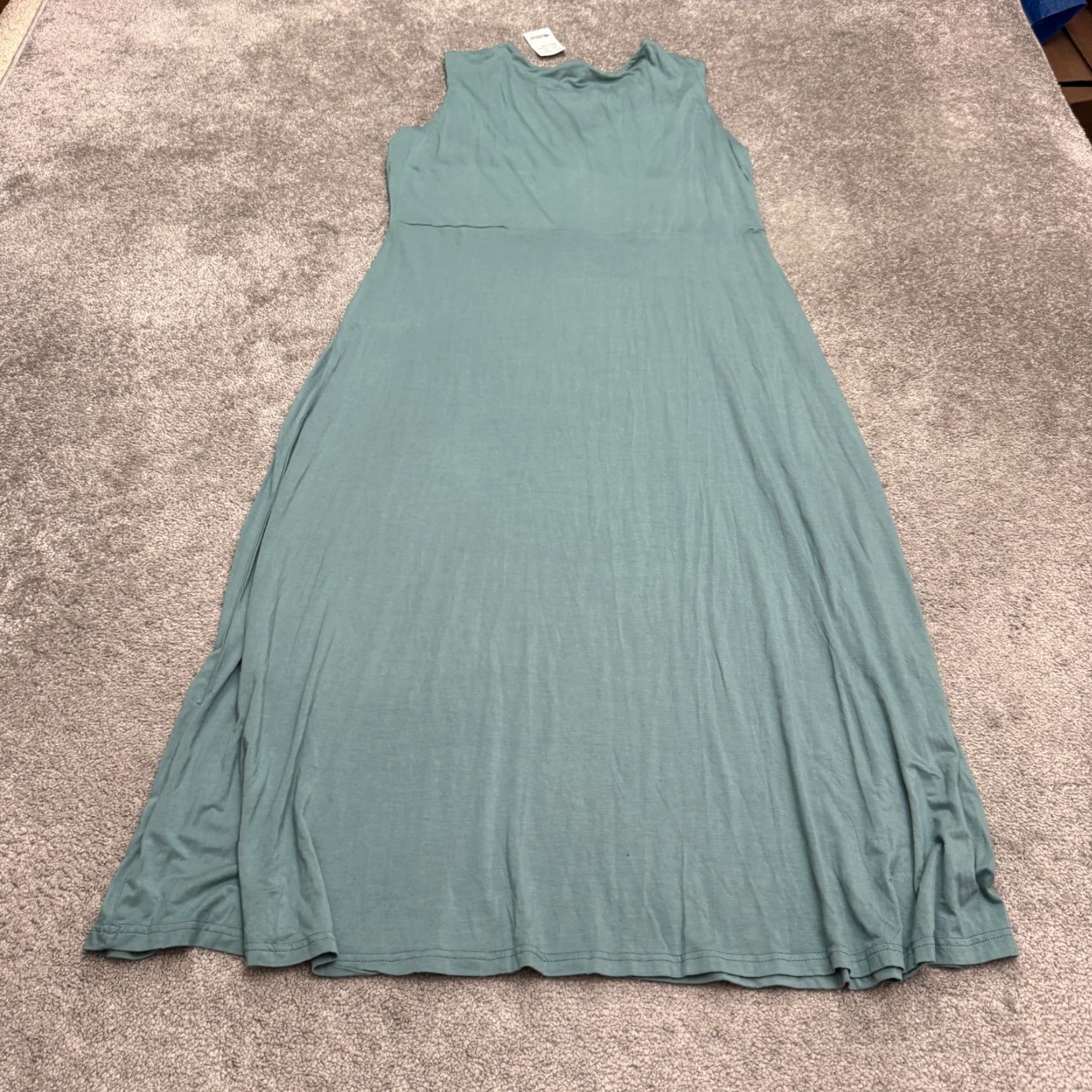 Vintage VINTAGE Suzanne Betro Maxi Dress Women Plus 1X Sleeveless Pastel Green Bohemian Soft Summer Casual Size XL / US 12-14 / IT 48-50 - 2 Thumbnail
