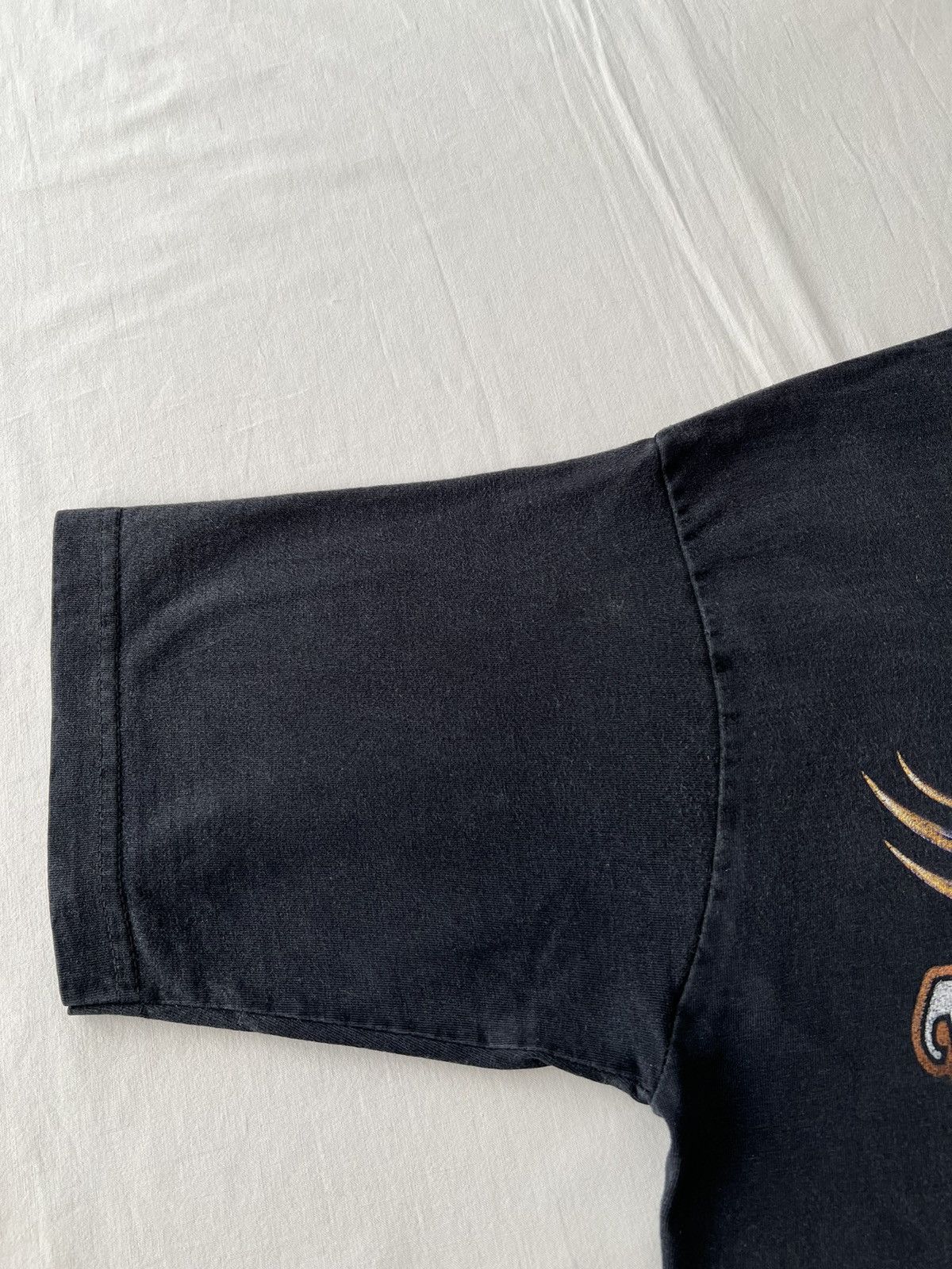 Harley Davidson Vintage 2005 Harley Davidson Fire Flame Motor Black T-shirt Size US L / EU 52-54 / 3 - 10 Thumbnail