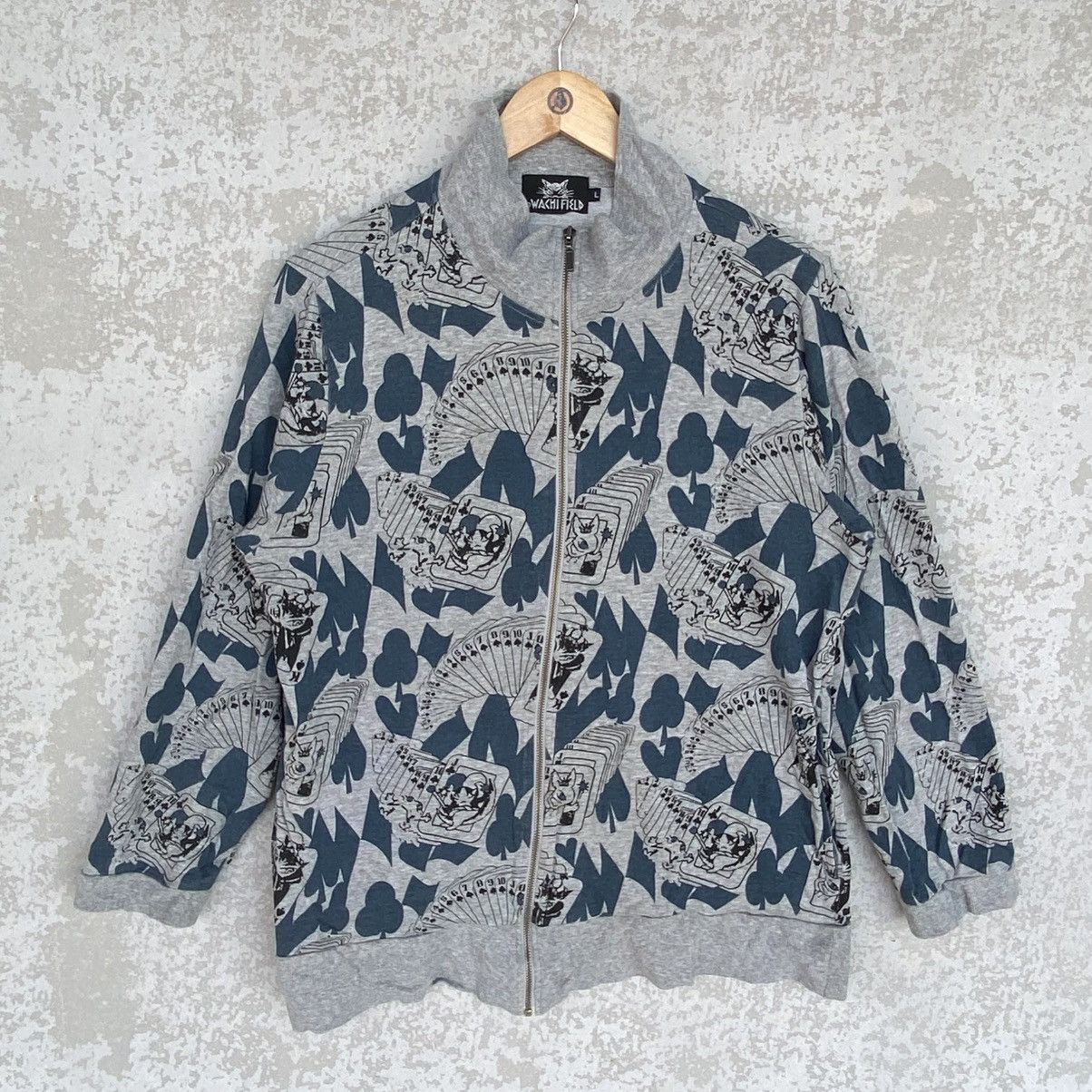 Other Vintage Wachified Printed Crewneck Sweatshirt Blue/Gray Size US L / EU 52-54 / 3 - 1 Thumbnail