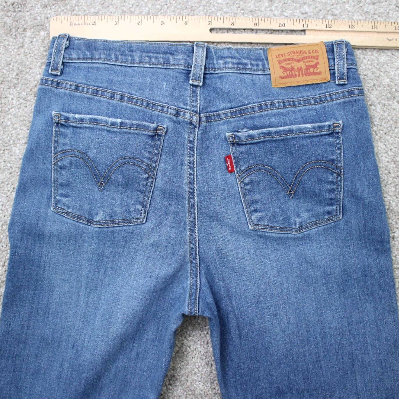 Levi's Levi’s Jeans Womens 16 High Rise Super Skinny Denim Distressed 720 Blue Size 38" / US 16 / IT 52 - 7 Thumbnail