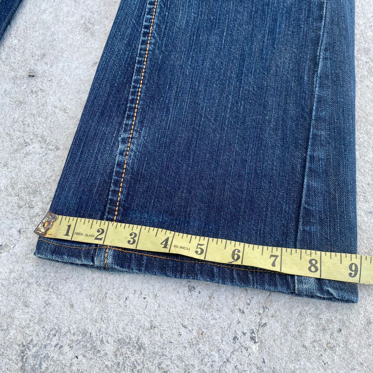 If Six Was Nine Flare Vintage Edwin Flared Distressed Denim Size US 30 / EU 46 - 7 Thumbnail
