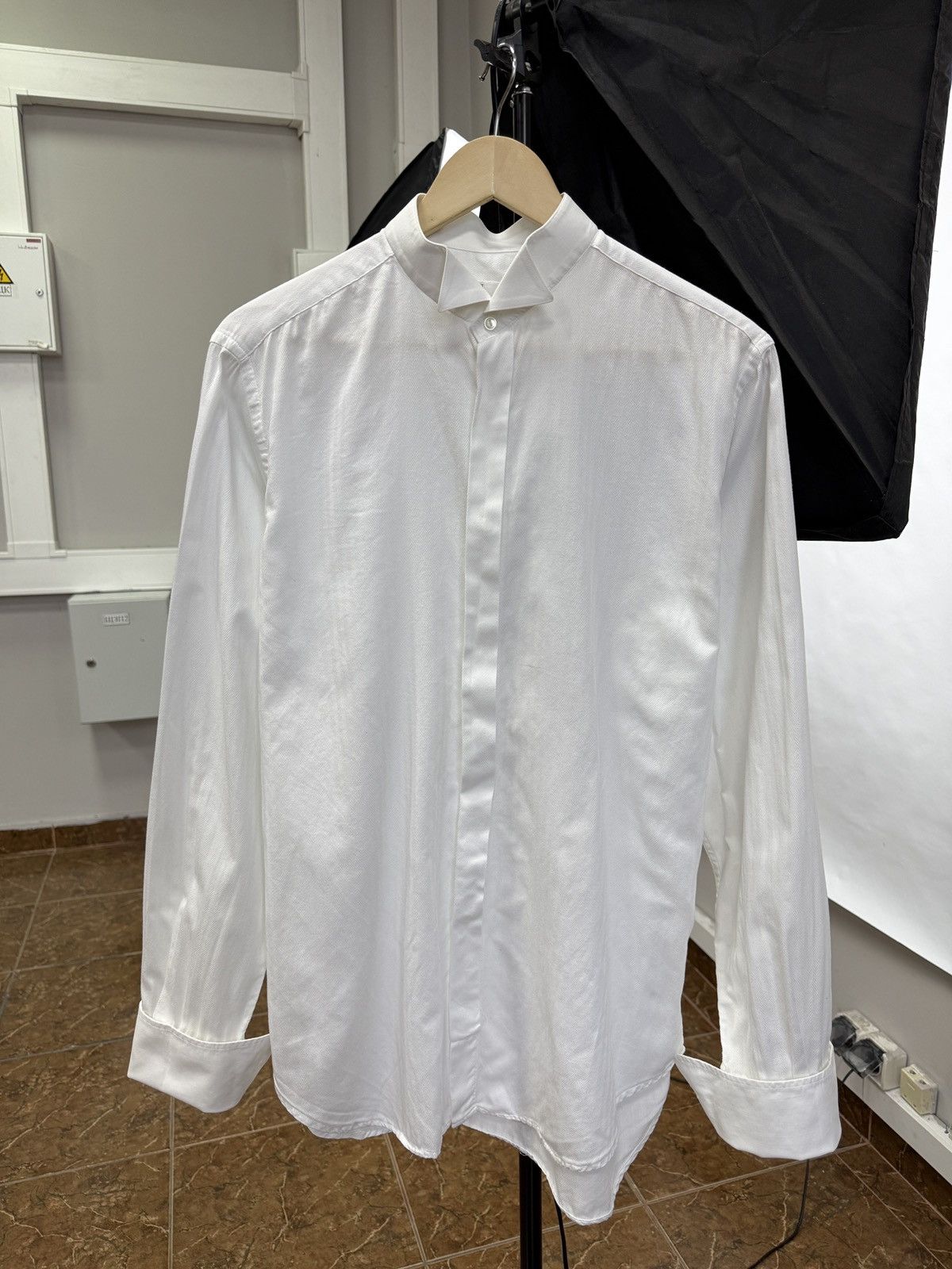 Givenchy 🇫🇷 Vintage 90s Givenchy Paris French Cuff Shirt Cufflinks Y2K Size US L / EU 52-54 / 3 - 2 Thumbnail