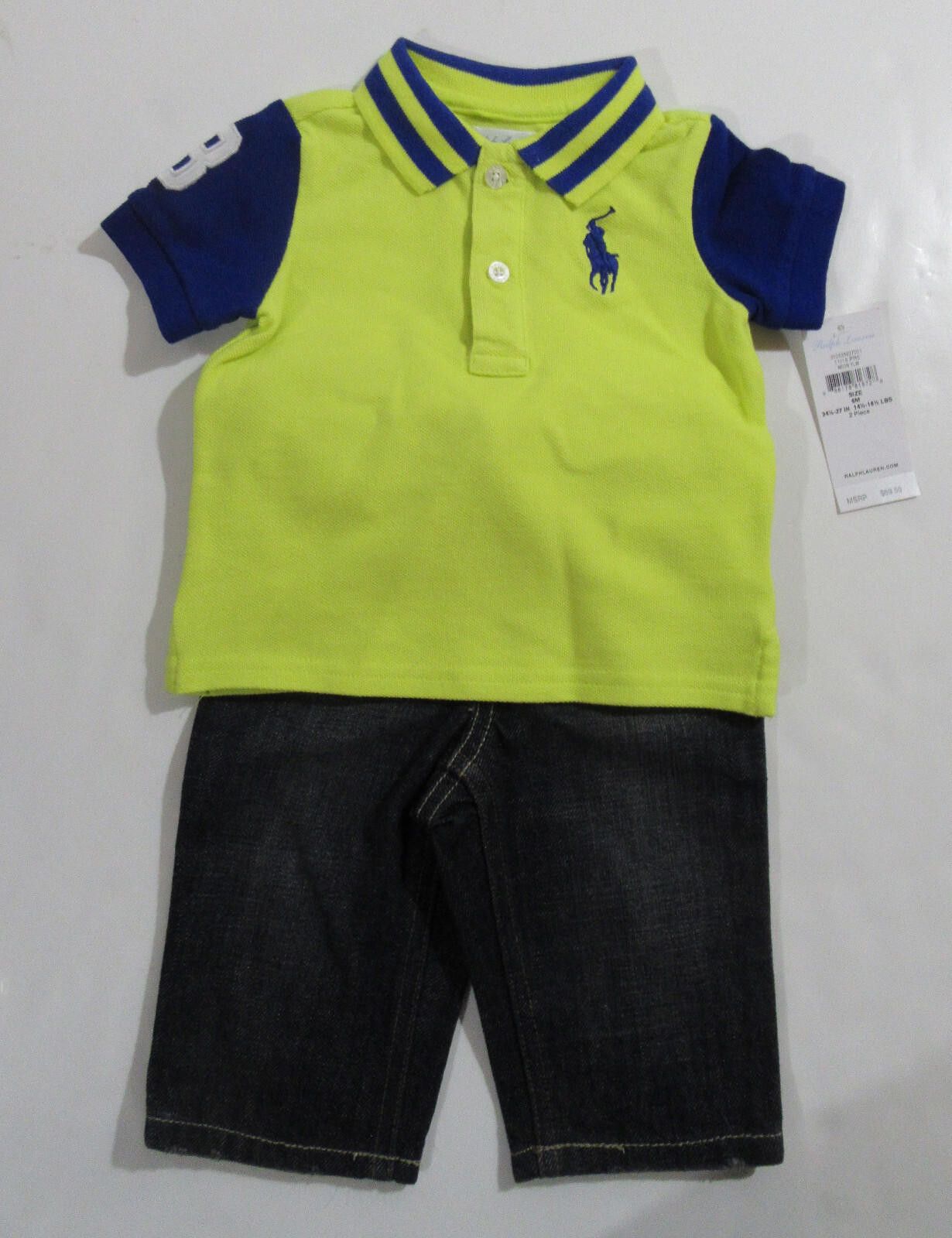 Polo Ralph Lauren Polo Ralph Lauren Baby Boys 2 Pc. Outfit Big Pony 6 months Size ONE SIZE - 1 Thumbnail