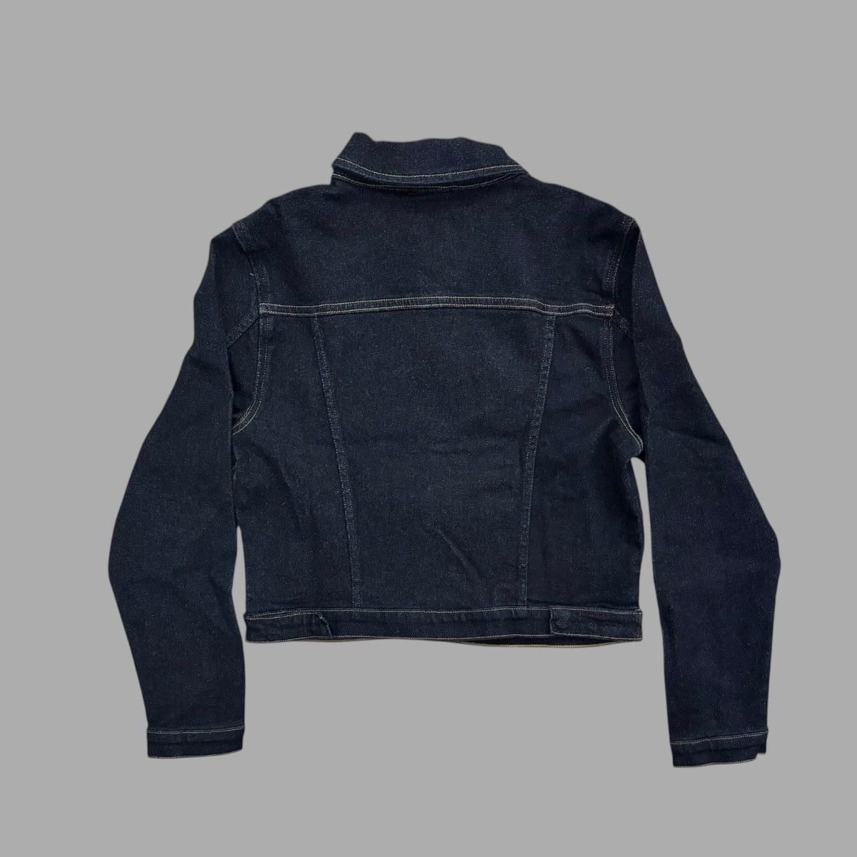 Good American Good American Women’s Jean Blue Stretch Crop Jacket Sz M Size M / US 6-8 / IT 42-44 - 16 Thumbnail