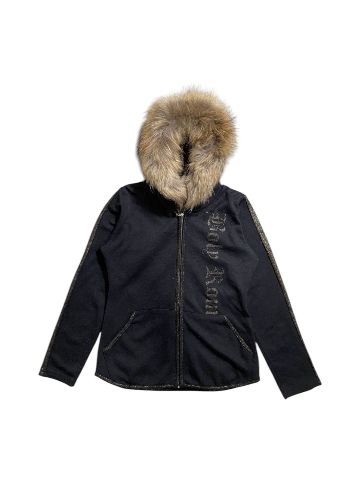 Japanese Brand × Other × Vintage Japanese brand Double layer Fur Hoodie gothic lgb style Size US M / EU 48-50 / 2 - 2 Thumbnail