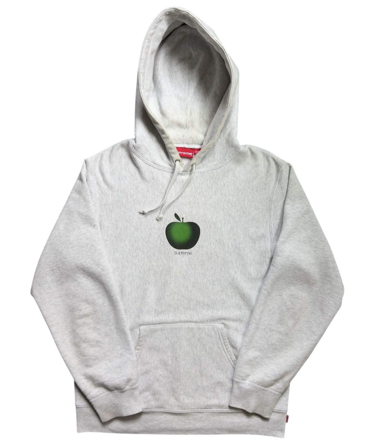 Supreme SS19 Supreme Apple Hooded Sweatshirt Ash Grey Medium Size US M / EU 48-50 / 2 - 1 Thumbnail