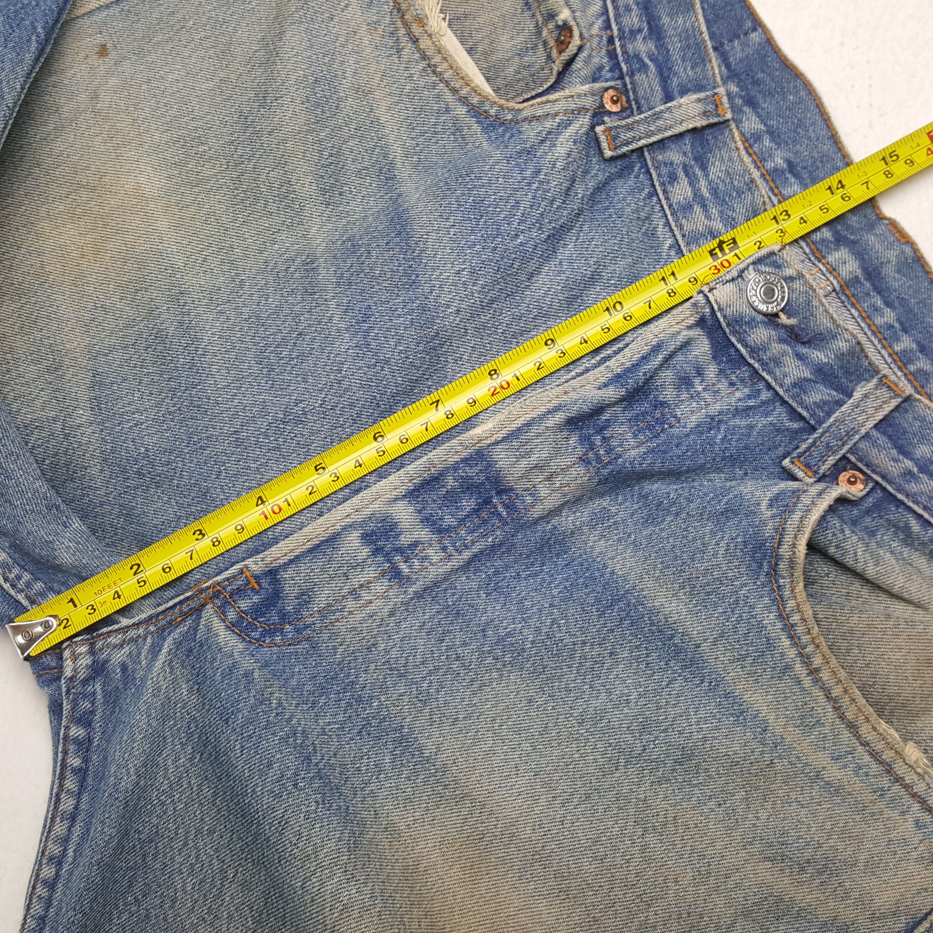 Levi's Levis Streetwear Style Distressed Jeans RR9 Size US 33 - 8 Thumbnail