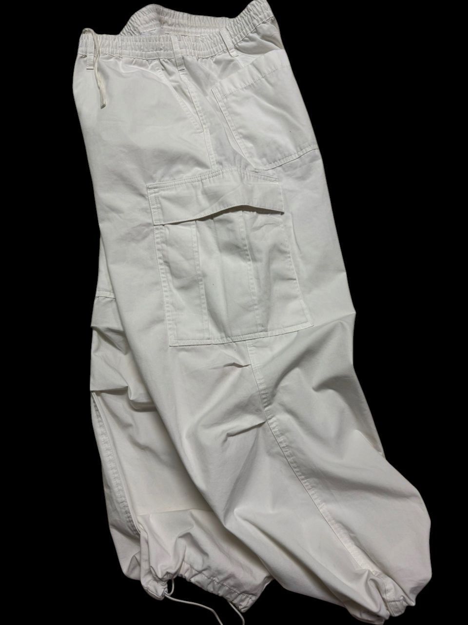 GU GU Ballon Parachute Cargo Yohji Yamamoto Style White Size US 34 / EU 50 - 13 Thumbnail
