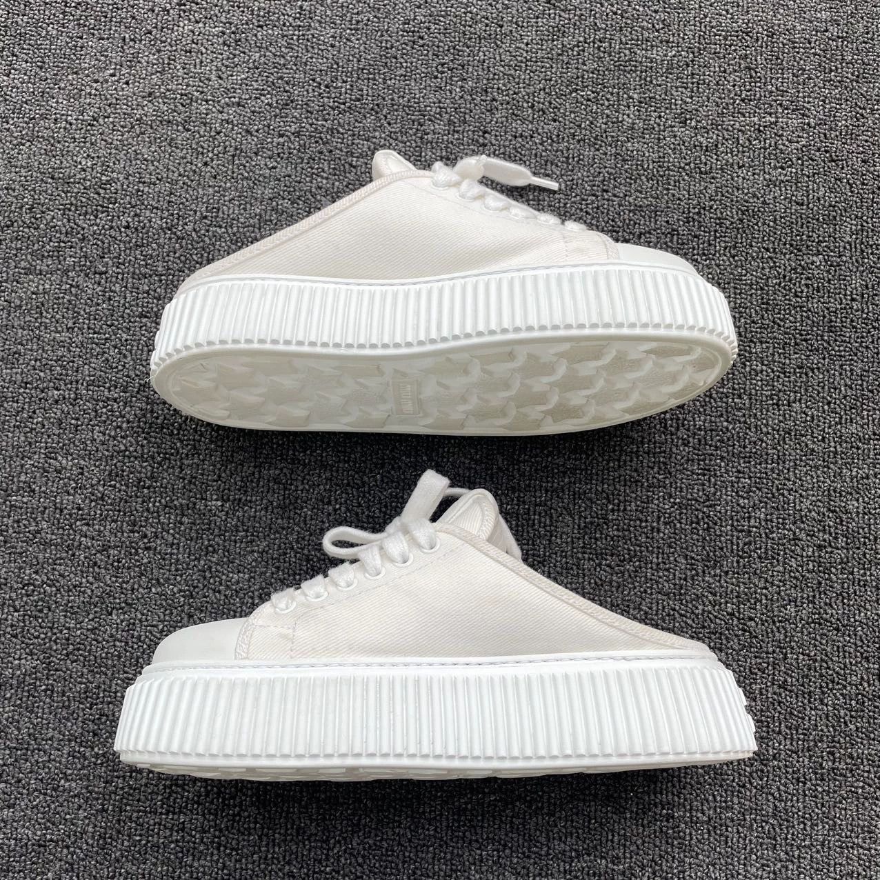 Miu Miu MIU MIU white denim sneakers Size US 5.5 / IT 35.5 - 4 Thumbnail