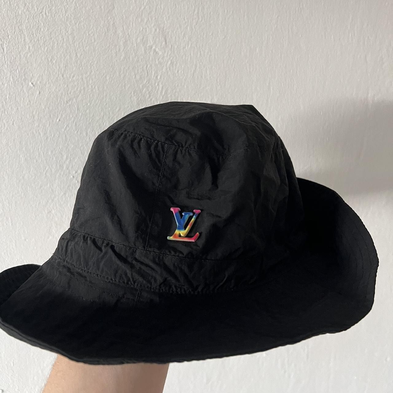 image of Virgil Abloh's Louis Vuitton 2054 Bucket Hat in Black, Men's