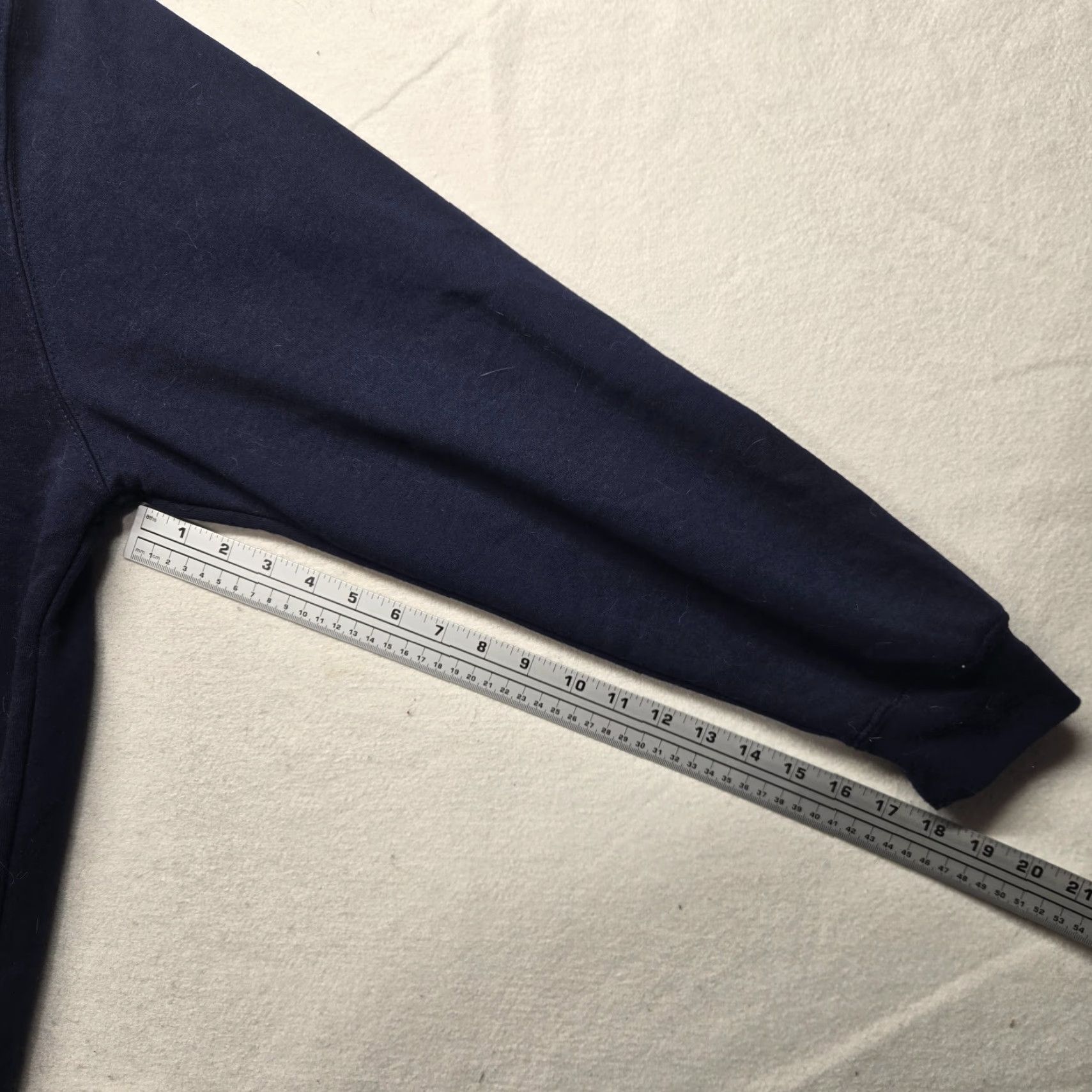 Vintage US Apparel Hoodie Adult XL Blue Pullover Hooded Sweatshirt Regular Fit Logo Graphic Print Pockets Hooded Sweatshirt White? Size XL / US 12-14 / IT 48-50 - 5 Thumbnail