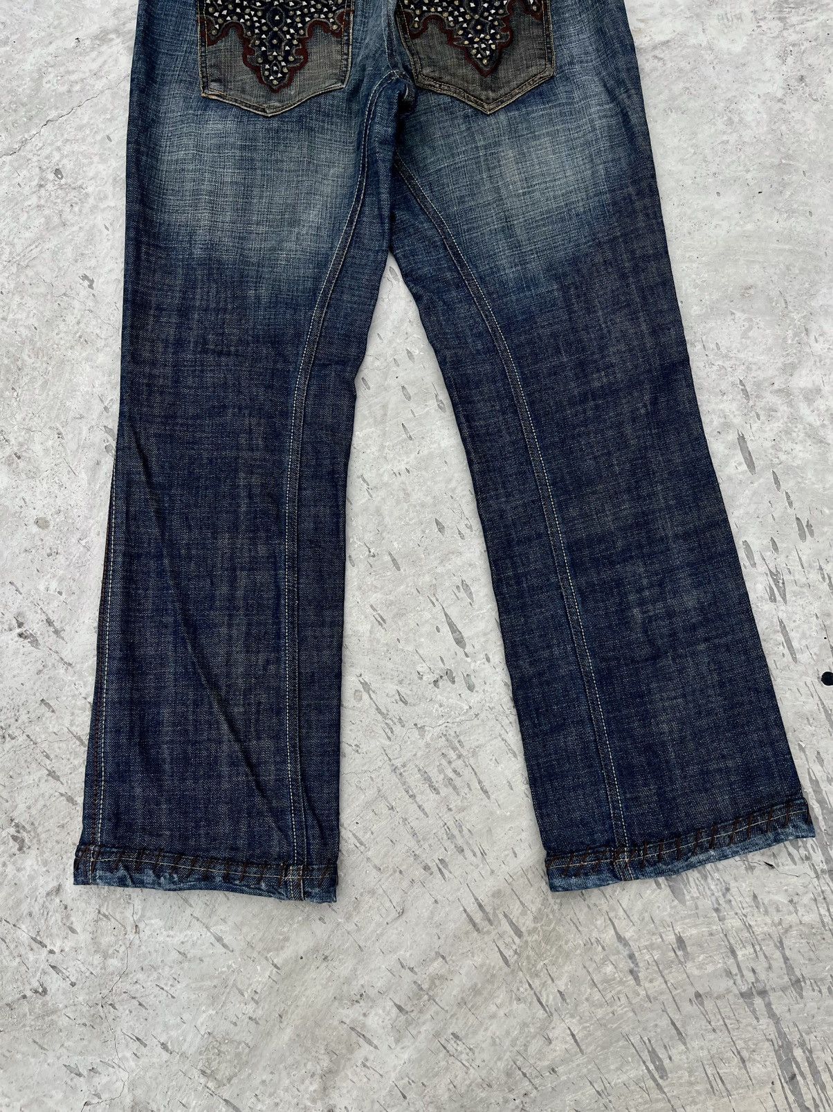 Antik Denim Vintage Antik Denim Studded Embroidery Jeans Size US 32 / EU 48 - 3 Thumbnail